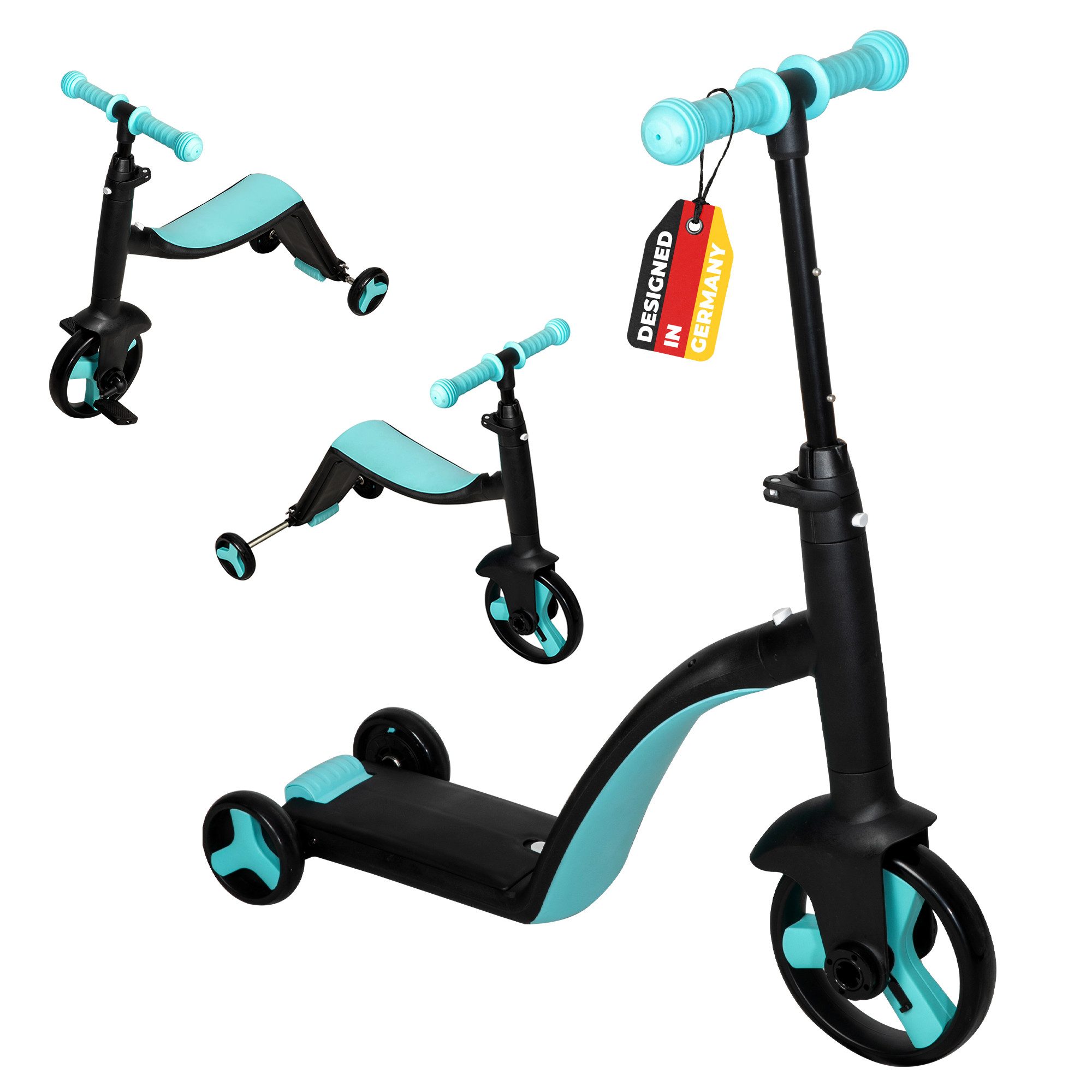 Dreirad 3-in-1 Kids Trike Laufrad Dreirad Scooter für Kinder ab 2 jahren