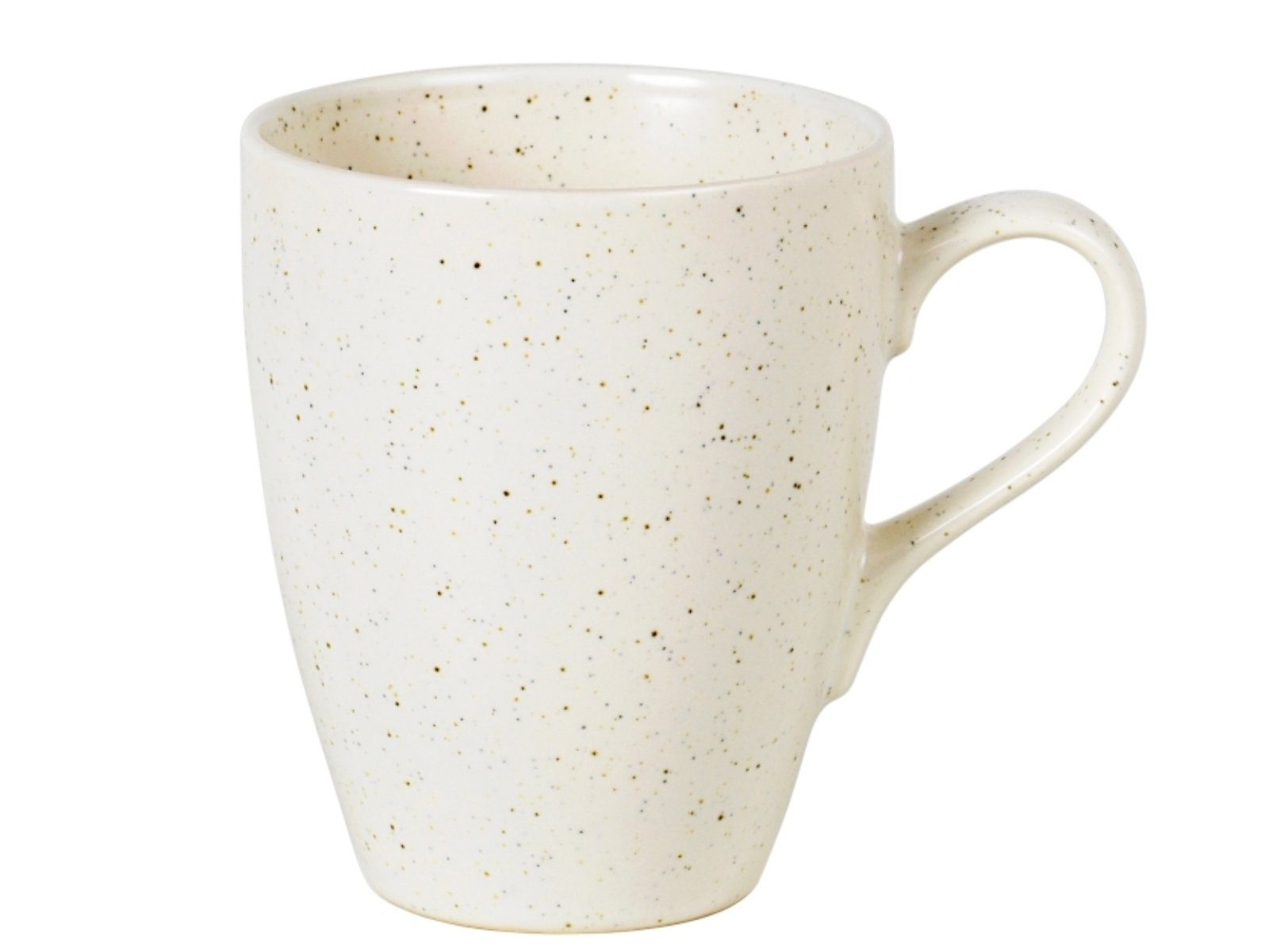 Broste Copenhagen Tasse NORDIC VANILLA Jumbotasse 0,4 l, Steinzeug mit reaktiver Glasur, Nordic Vanilla Mega-Becher