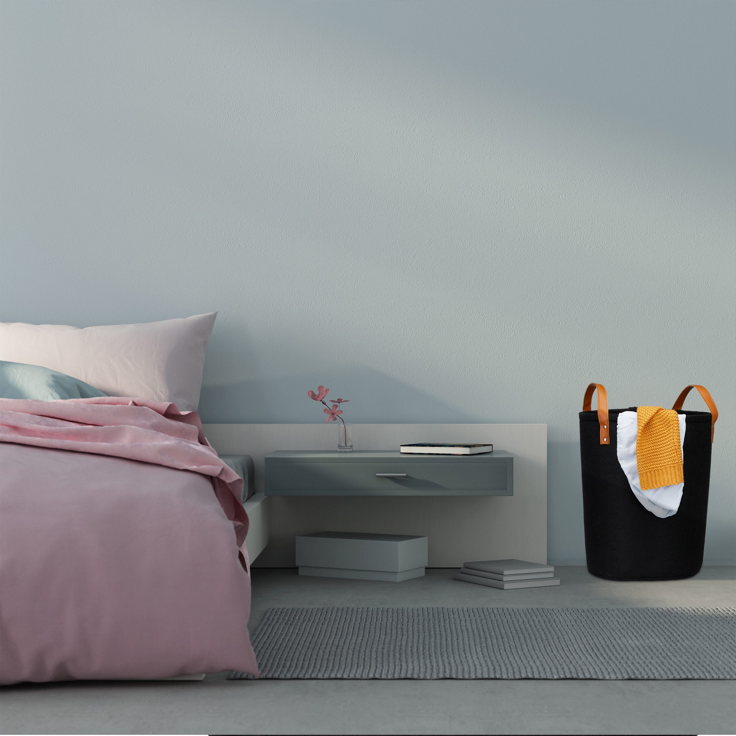 relaxdays Wäschekorb Filz tragbar, Schwarz günstig online kaufen