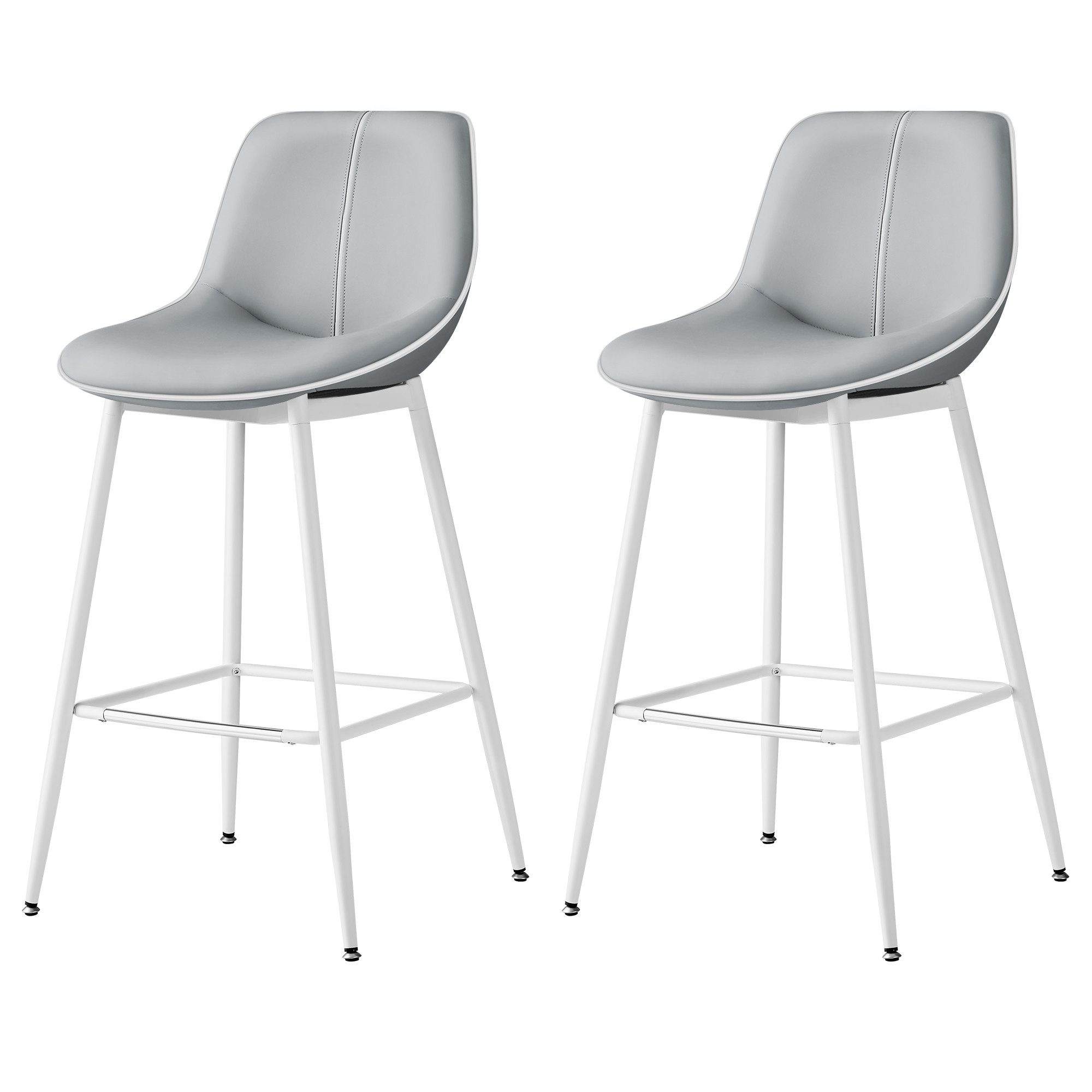 VASAGLE Barhocker (Set, 2 St), ergonomische Rückenlehne, Kunstleder günstig online kaufen