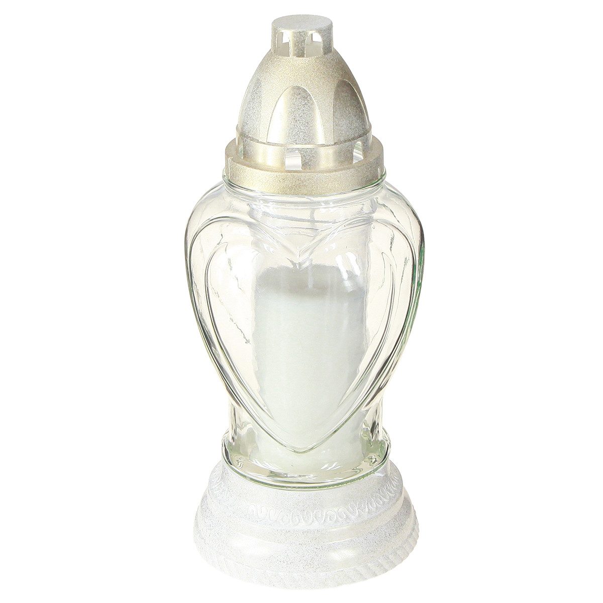 Viana Grabkerze Grablicht Glas Herz Grablaterne günstig online kaufen