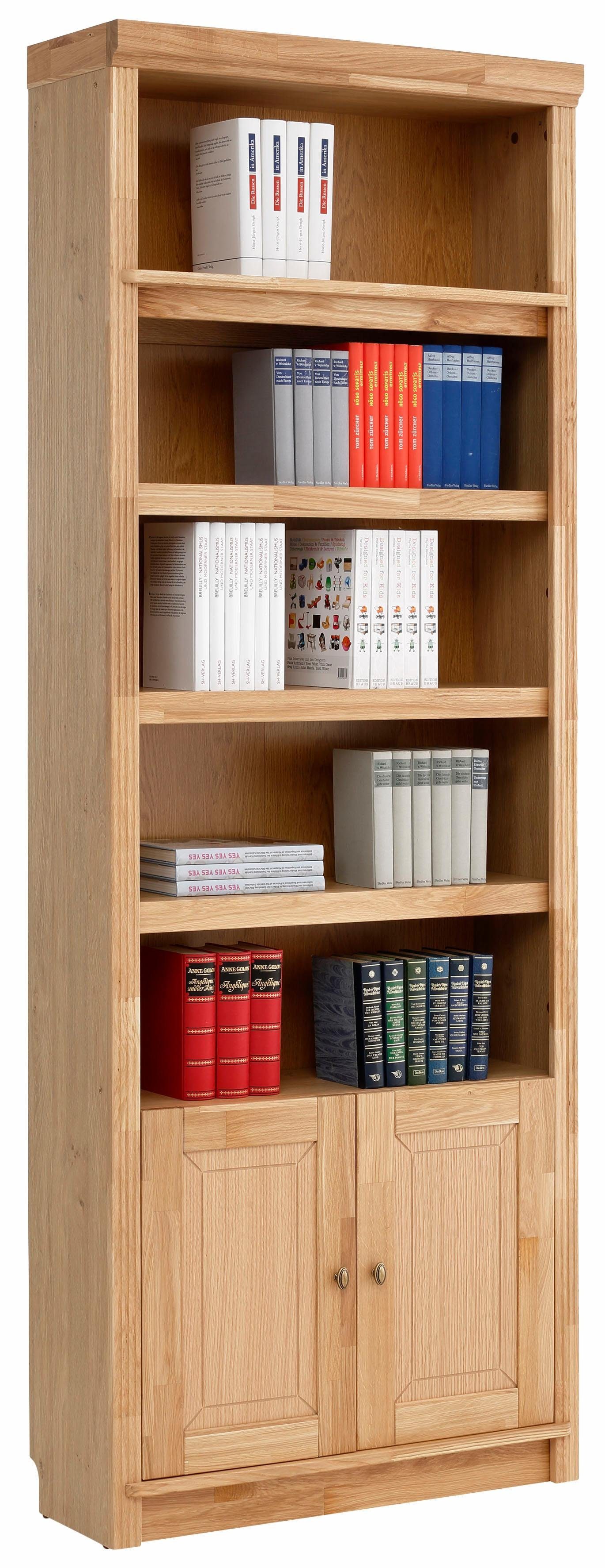 Home affaire Bücherregal »Cliff«, Höhe 220 cm, mit 2 Holztüren online  kaufen | OTTO