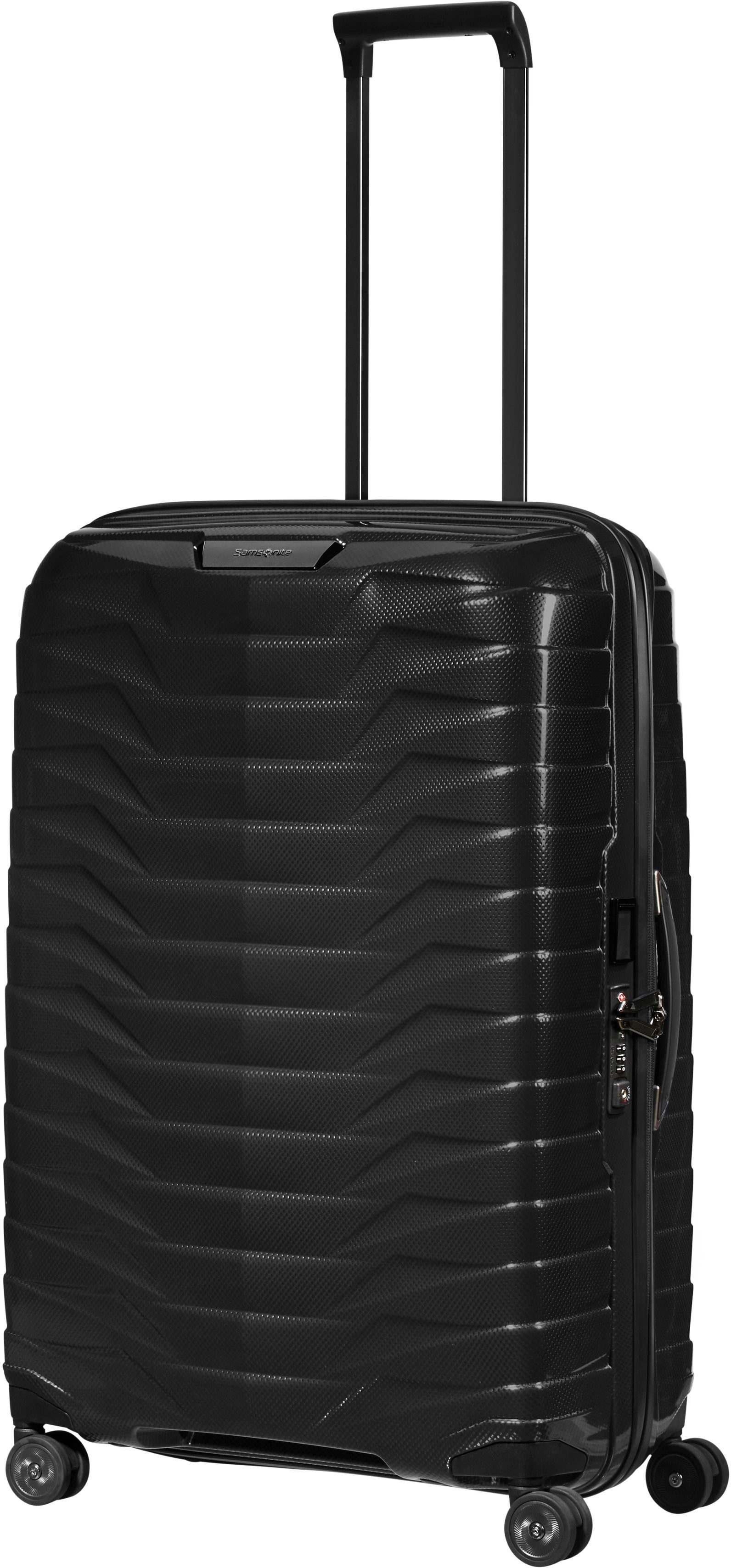 Samsonite Hartschalen-Trolley PROXIS, verschiedene Größen und Farben, 4 Rollen, arretierbares und versenkbares Druckknopf-Trolleysystem