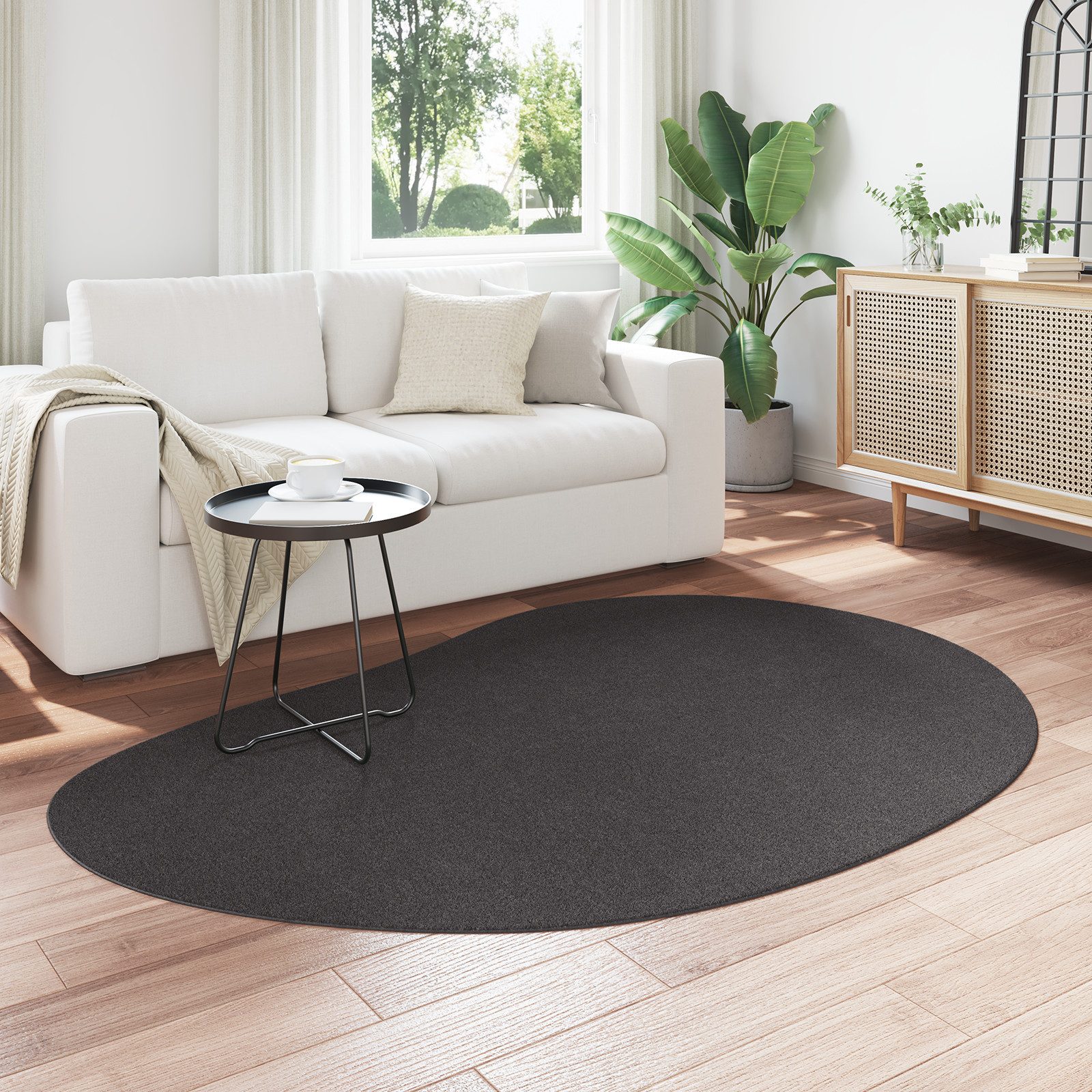 vidaXL Teppich Bereichsteppich Anthrazit 140x200 cm günstig online kaufen