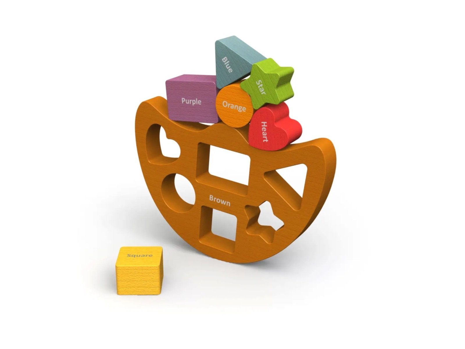 LK Trend & Style Stapelspielzeug Balance nachwachender nachhaltig, Boot Rohstoff Geschicklichkeitsspiel, (Holz) Holzpuzzle da