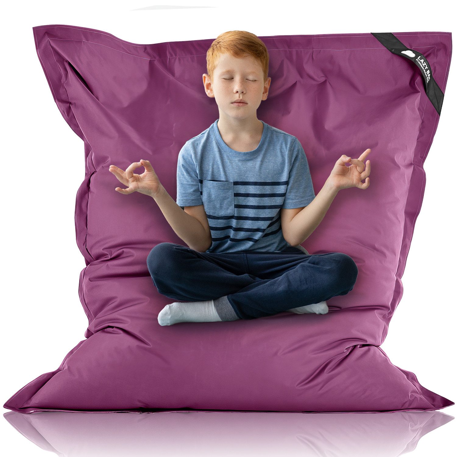 LazyBag Sitzsack Sitzsack XL 250 Liter Indoor Outdoor – Wasserfester Riesensitzsack (XL 250 Liter, Riesensitzsack), Junior-Sitzkissen Sessel von LazyBag