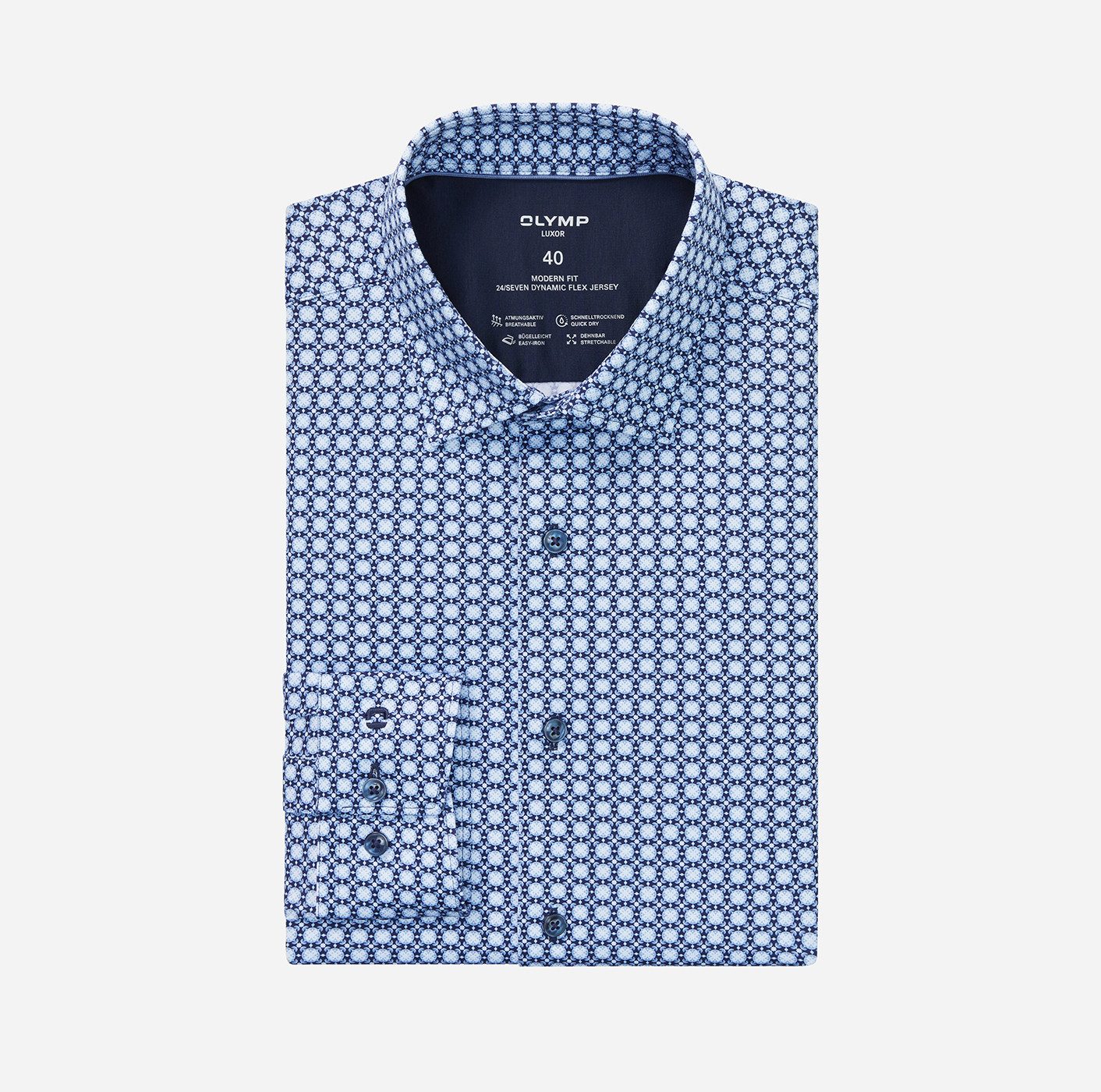 OLYMP Langarmhemd 24/7 - Luxor modern fit atmungsaktiv, modern fit, New-Ken günstig online kaufen