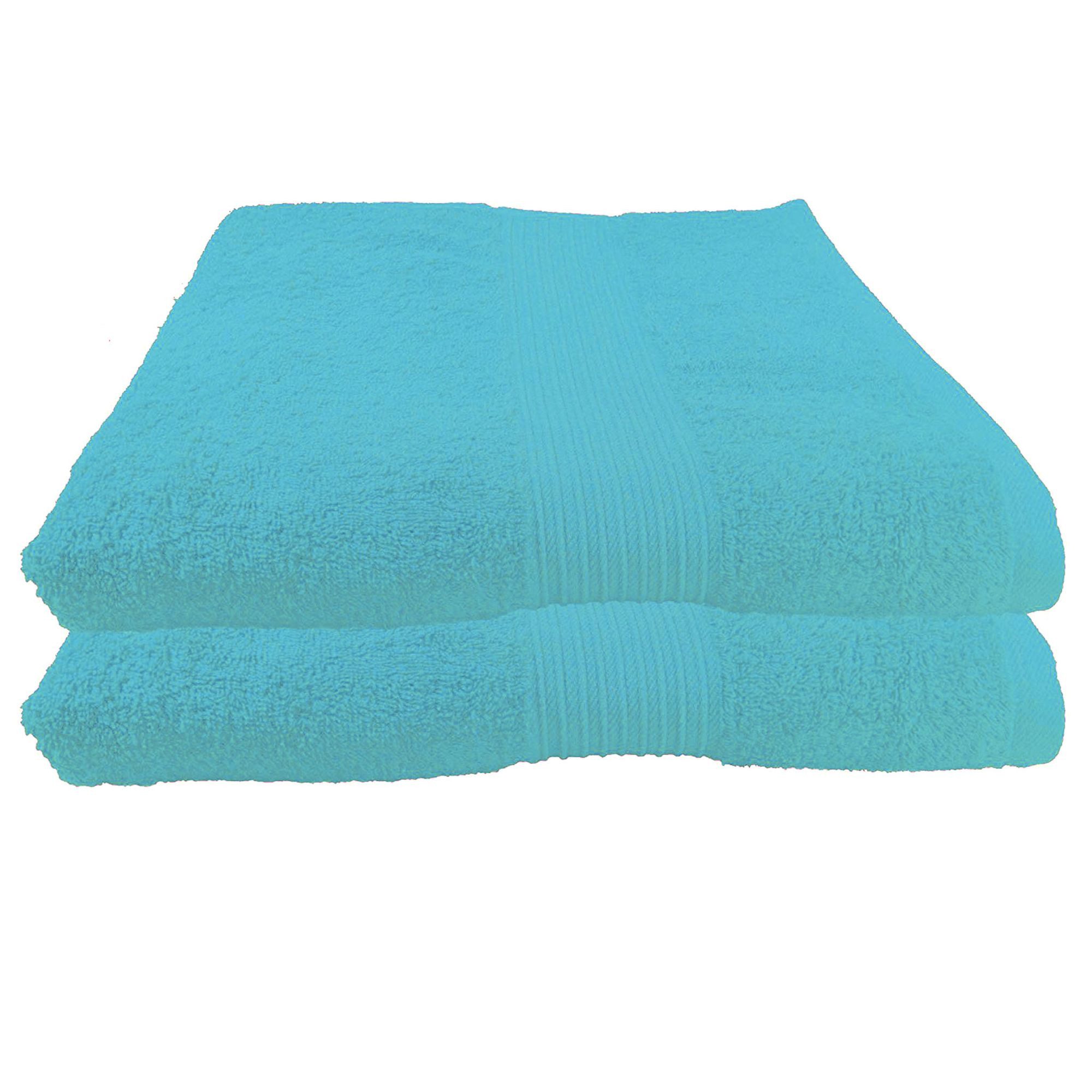 Duschtücher 2-Duschtücher-Babyblau-Duschtuch 70 x 140 cm