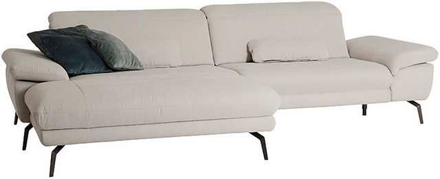 Die PlanBar Ecksofa "MP-IN22025 L-Form", mit Kopfteilverstellung, wahlweise günstig online kaufen