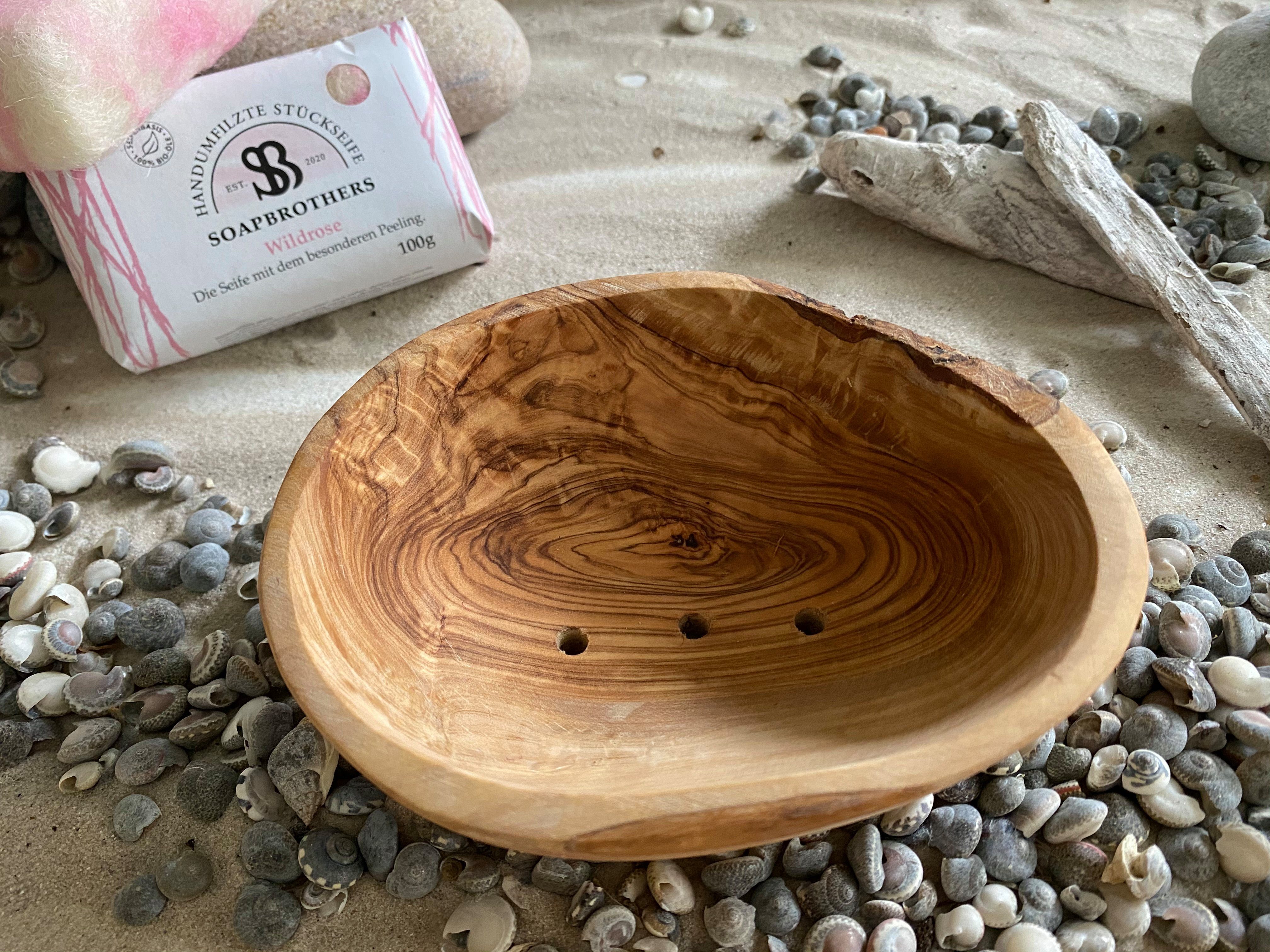 Soapbrothers Seifenschale Olivenholz Seifenschale/Seifenhalter in Handarbei günstig online kaufen