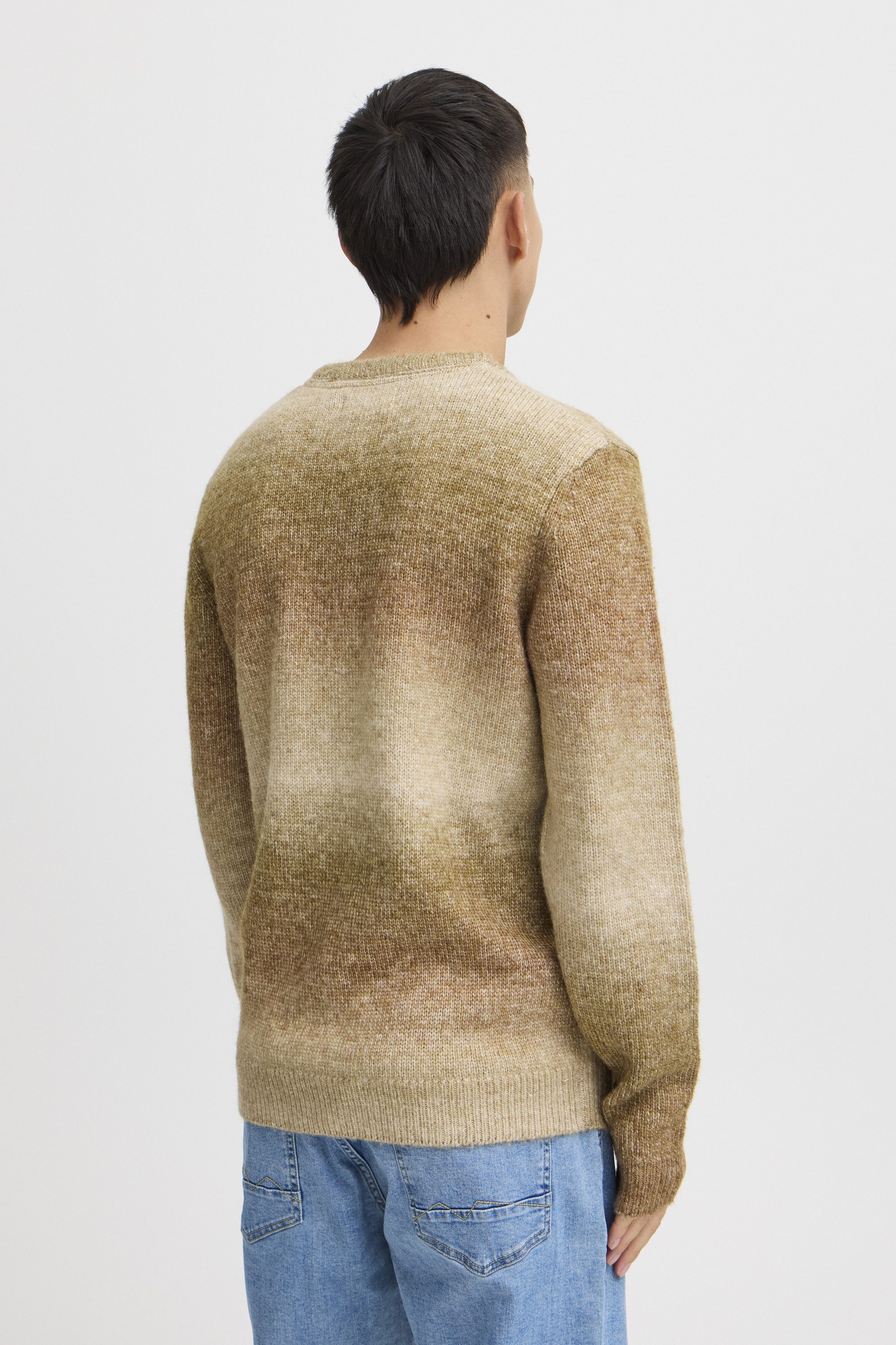 Blend Strickpullover BHPullover Klassischer Grobstrickpullover mit farbverlauf