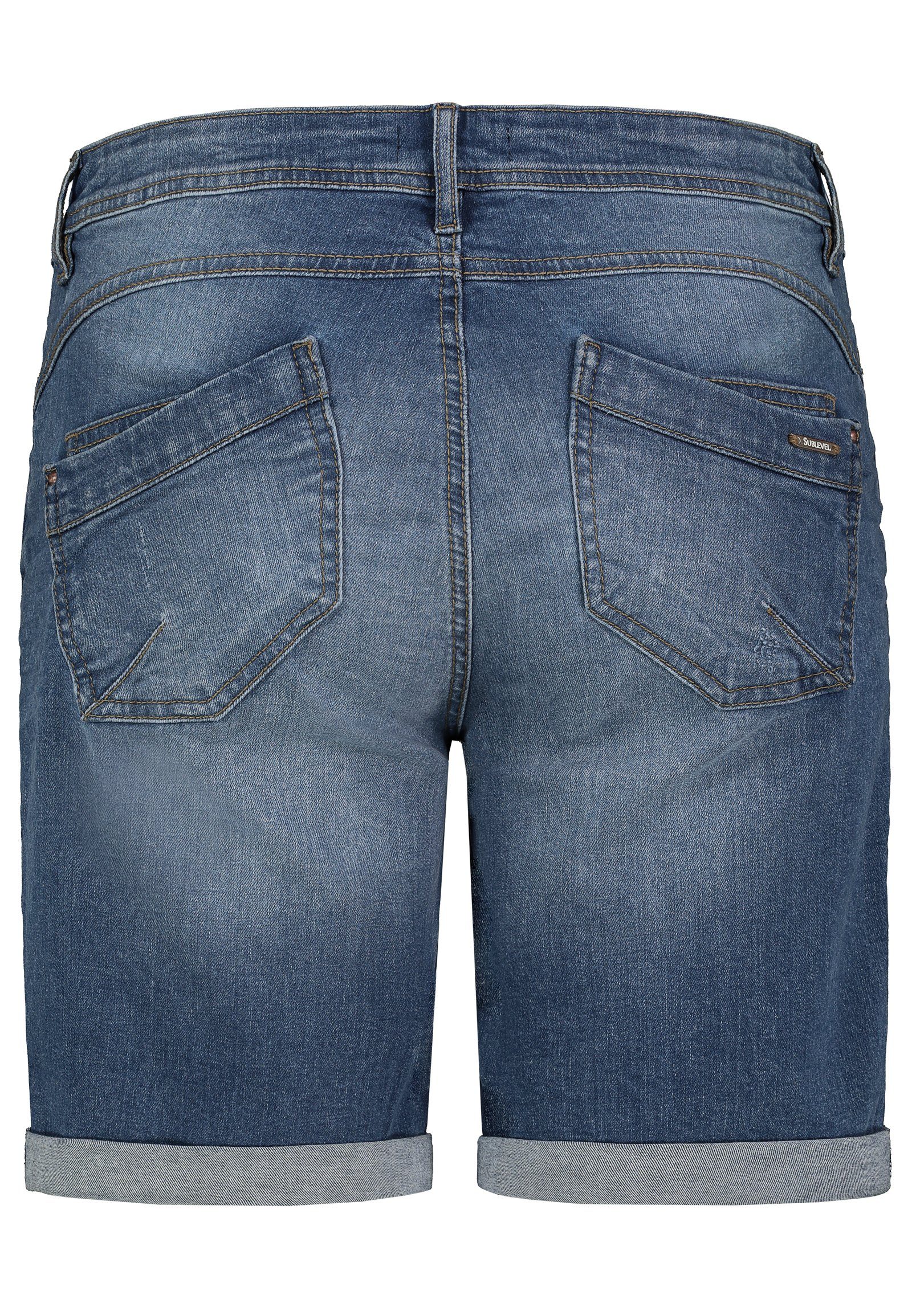 SUBLEVEL Jeansbermudas Kurze Jeanshose