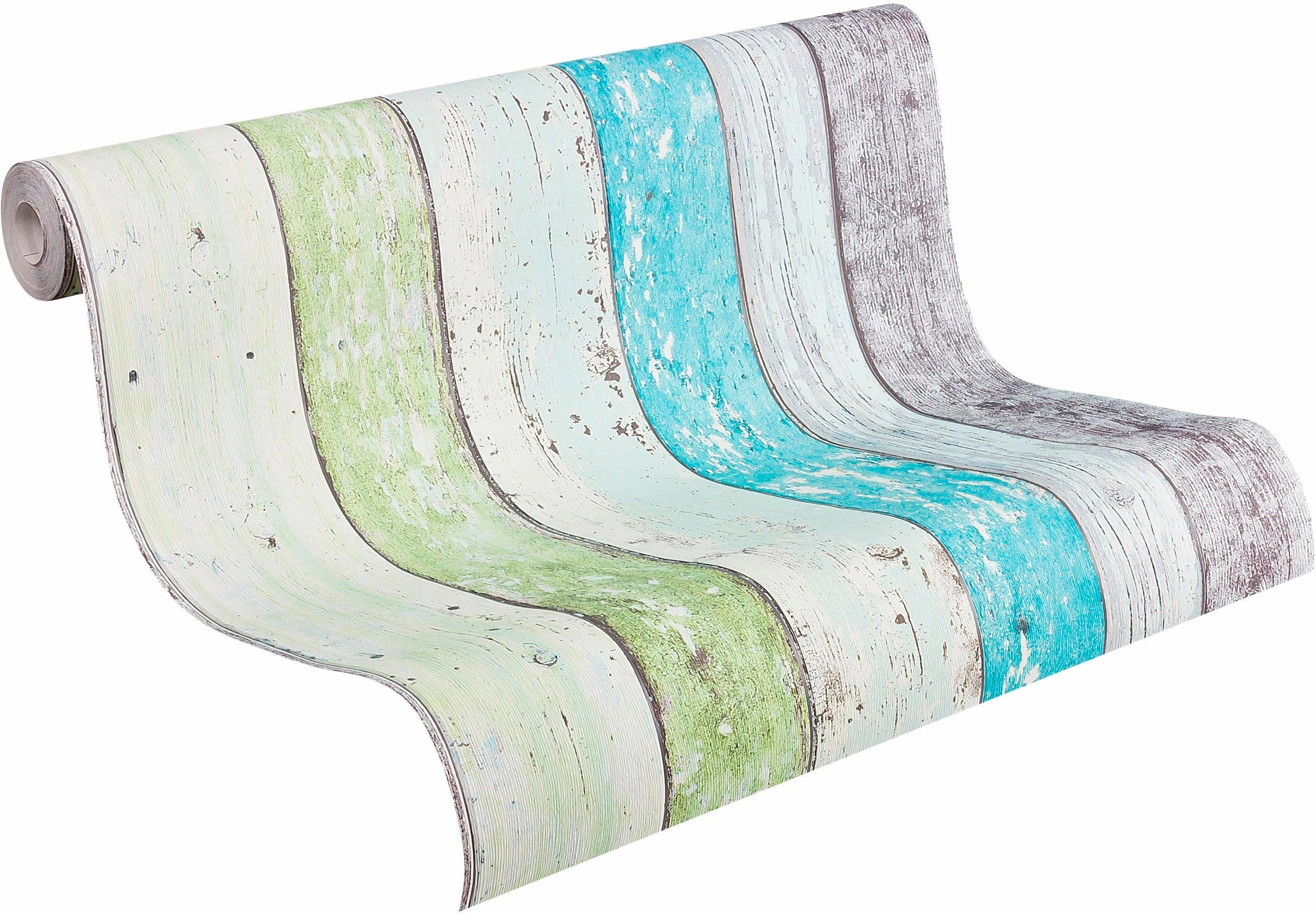 living walls Vliestapete Best of Wood`n Stone 2nd Edition, Holz, Landhaus Tapete Holzoptik