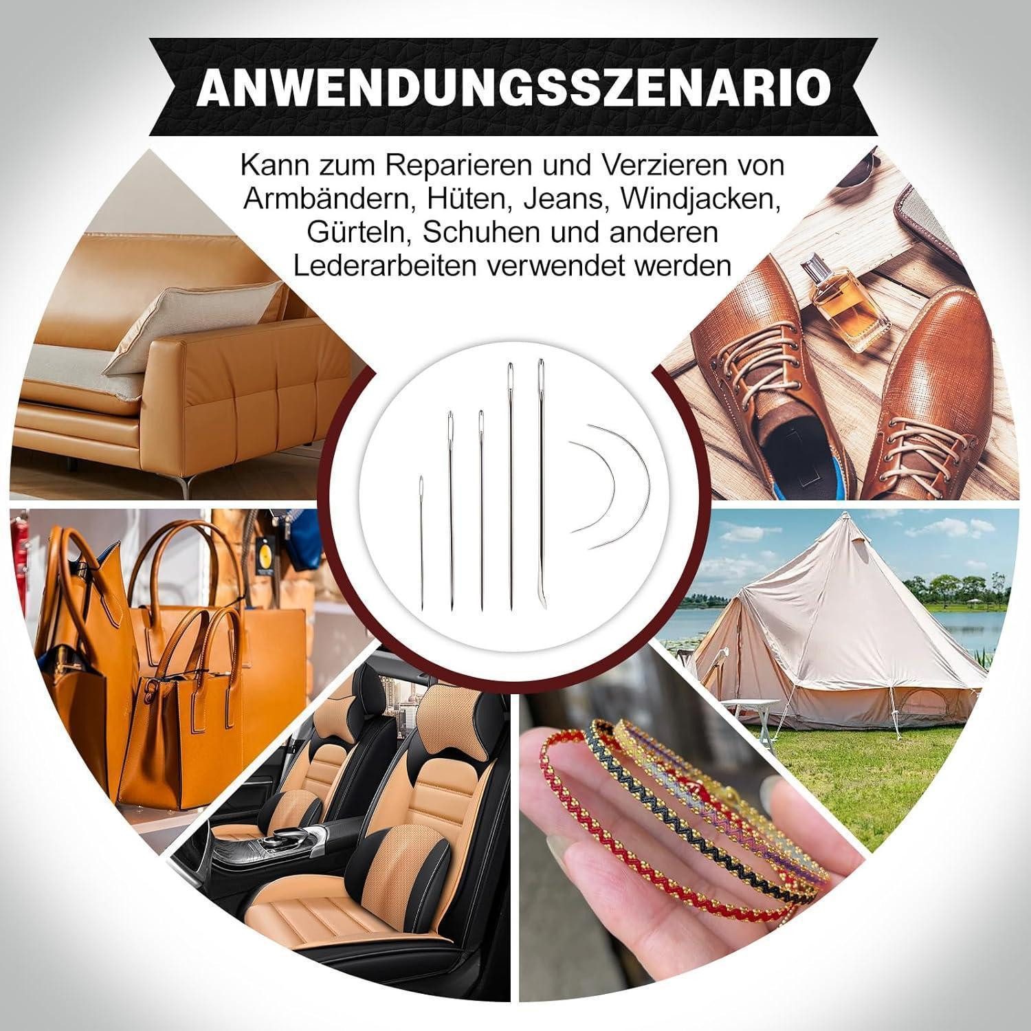 LuxusKollektion Nähnadeln Leder