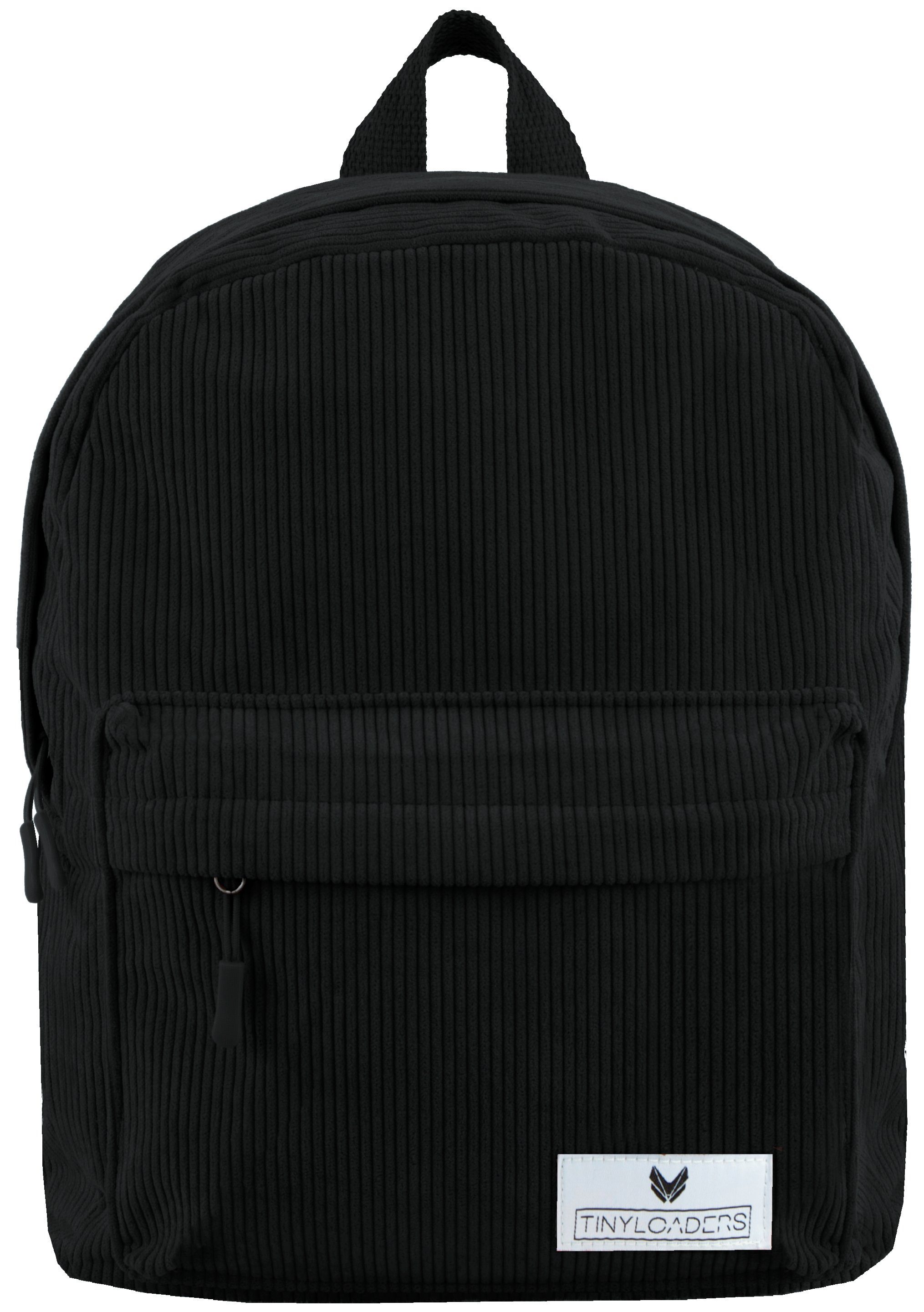 TINYLOADERS Daypack Rucksack Damen Kord Daypack Citytasche Arbeit Schule, Rucksack Damen, Innentasche, PFC-frei, Robuste Zipper, Kordrucksack