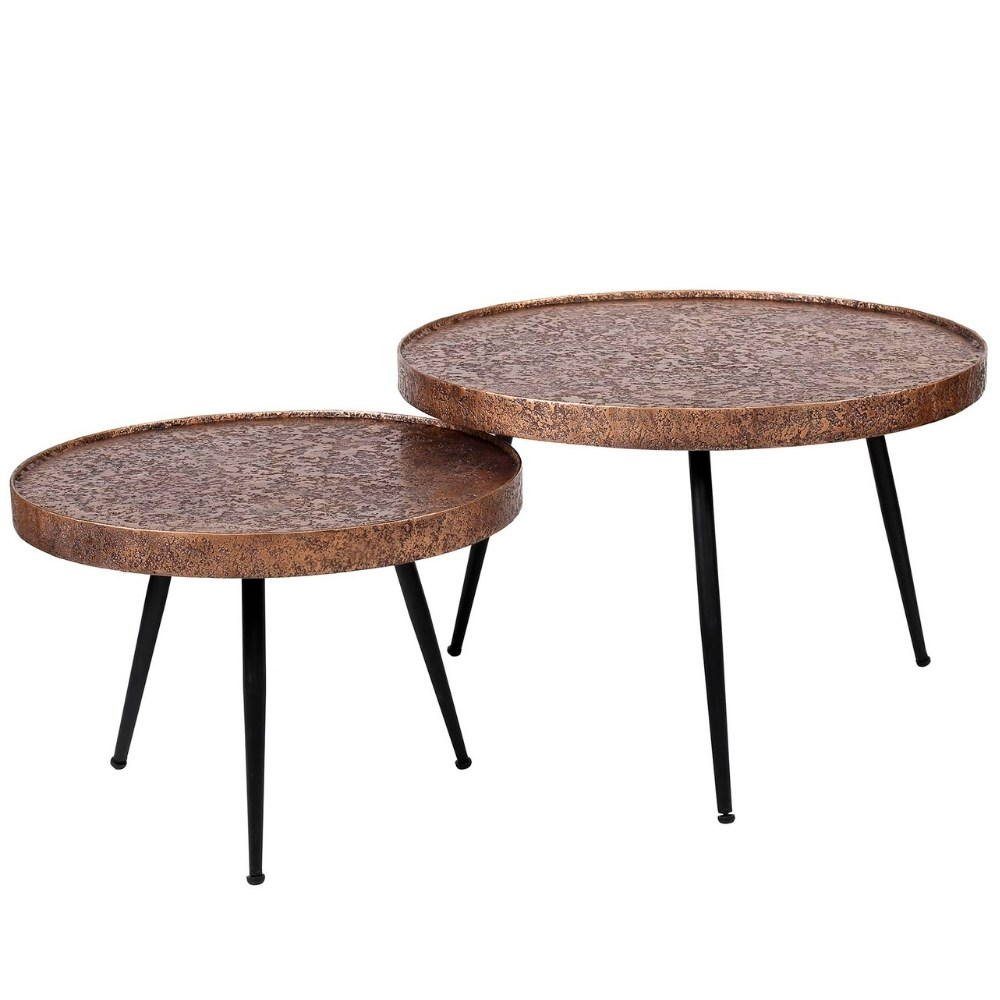 Couchtisch Beistelltisch Alaula Bronze-matt Möbel Schwarz-matt, in und RINGO-Living Massivholz