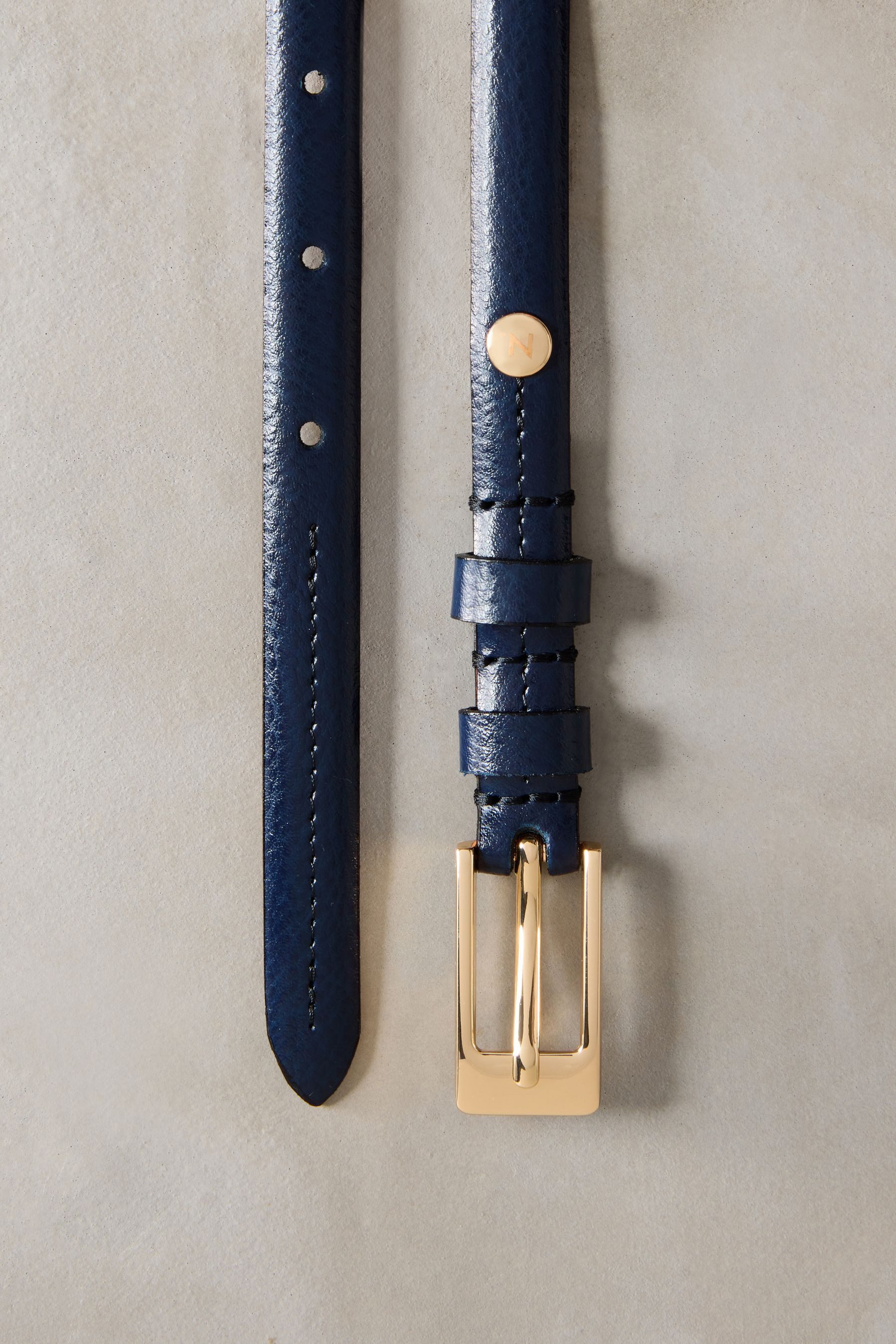 Next Ledergürtel Premium Skinny Ledergürtel, Made günstig online kaufen