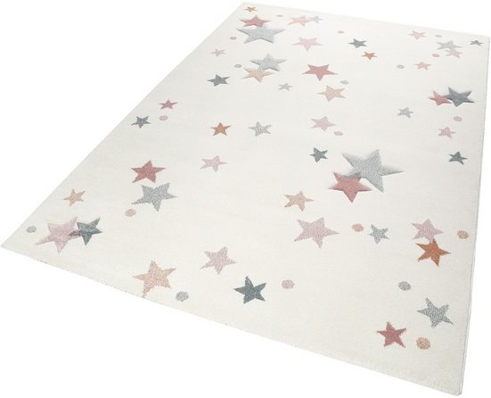 Kinderteppich »Jonne«, Esprit, rechteckig, Höhe 13 mm, Sterne in pastell Farben
