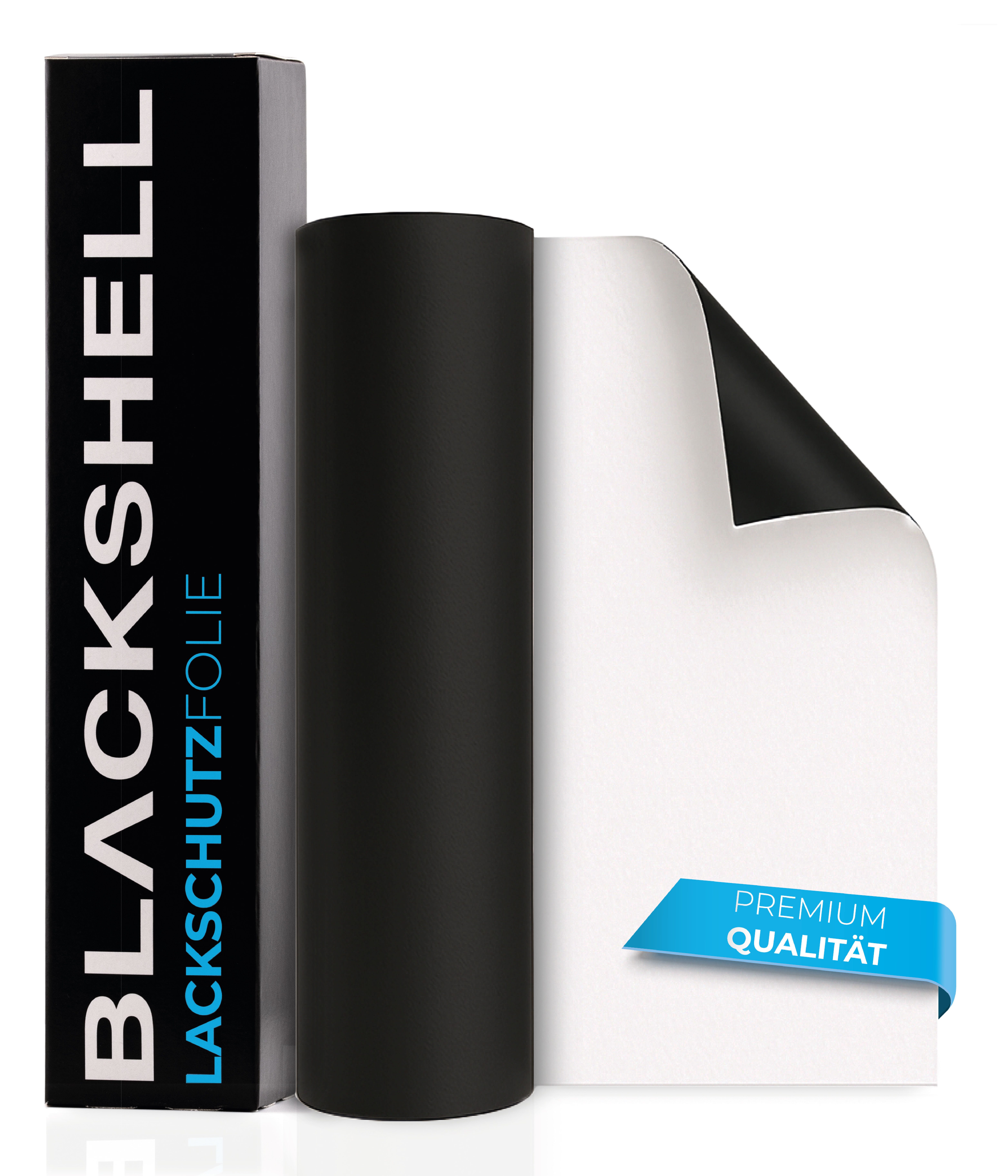 Blackshell Schutzfolie Transparente und Matt Schwarze Lackschutzfolien Zuschnitte, Lackschutzfolie für alle glatten Oberflächen, 150µm, Steinschlagschutz