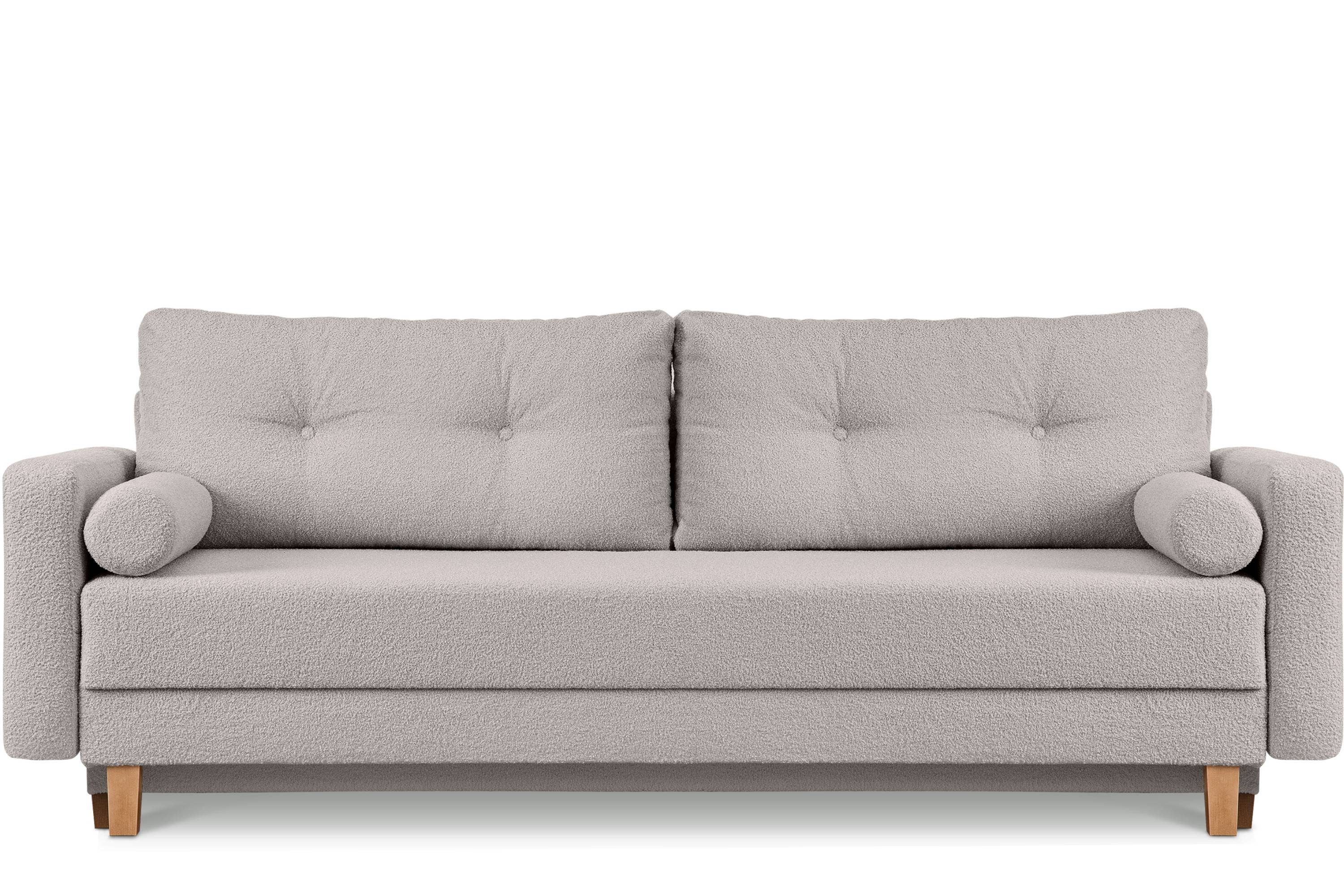 ERISO Sofa ausziehbare Liegfläche cm 3-Personen, Konsimo Schlafsofa 196x150