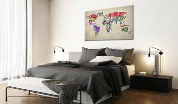 Artgeist Wandbild World Map: World Tour (EN)