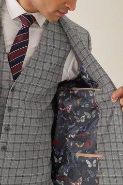 Next Baukastensakko Karierter Anzug im Slim Fit: Sakko (1-tlg)