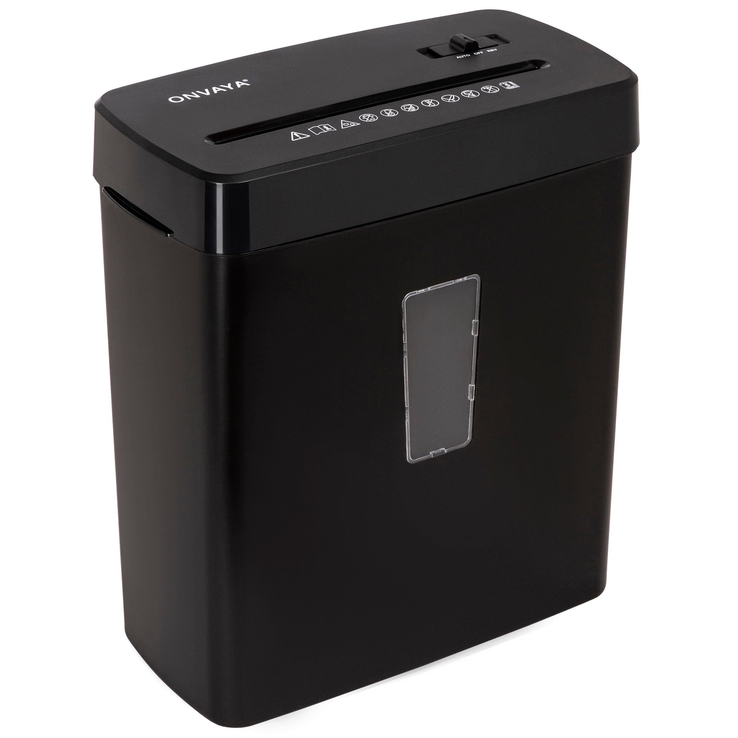 ONVAYA Aktenvernichter, Kreuzschnitt Papierschredder, Dokumentenvernichter