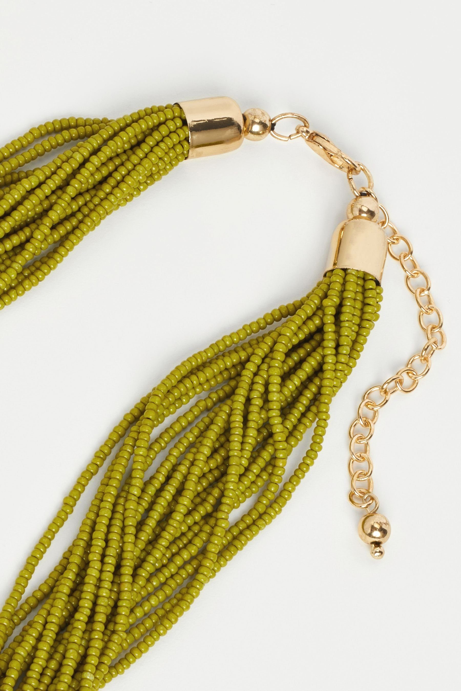 Mehrreihige Next Lime Halskette Schmuckperlen Green mit Perlenkette (1-tlg)