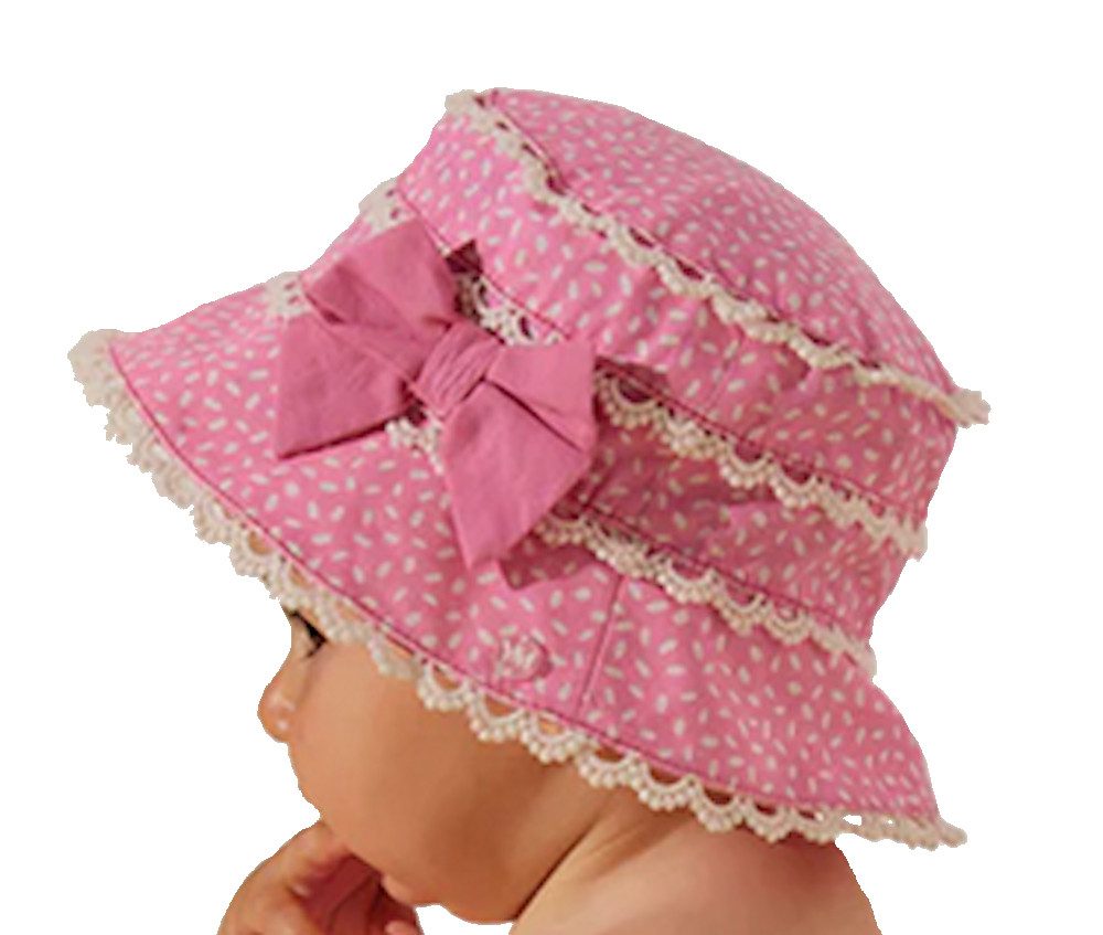 Sonnenhut Ysabel Mora Baby Mädchen Hut Mütze Spitze Schleife rosa