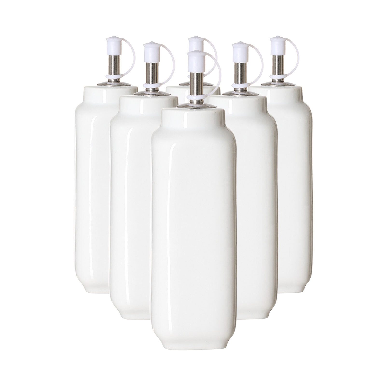 Ritzenhoff & Breker Menage-Set Bianco Essig -/Öl-Flaschen 9,5 cm 2er Set, (2x Flasche, 2-tlg), Spülmaschinenfest