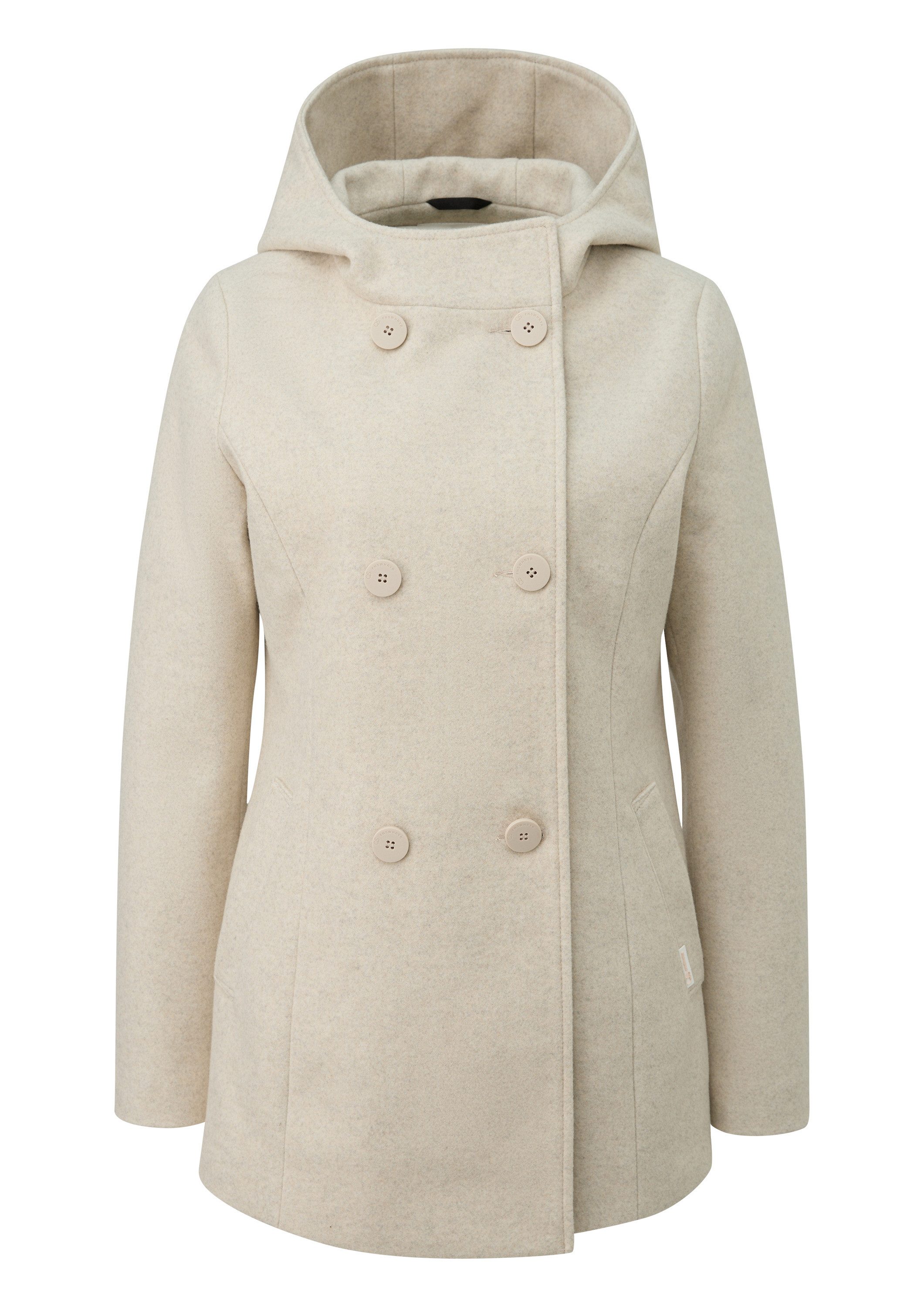 QS Funktionsjacke Outdoor-Jacke Jacke in Wolloptik