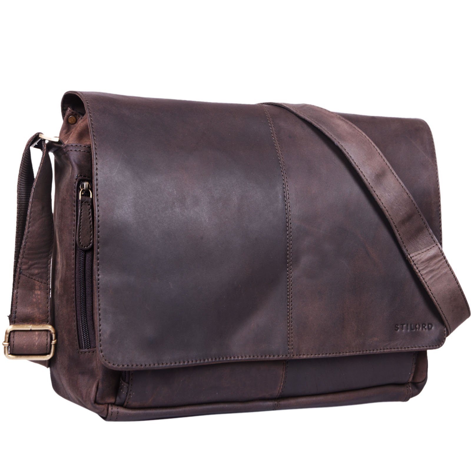 STILORD Laptoptasche "Alex" Vintage Ledertasche Männer Frauen