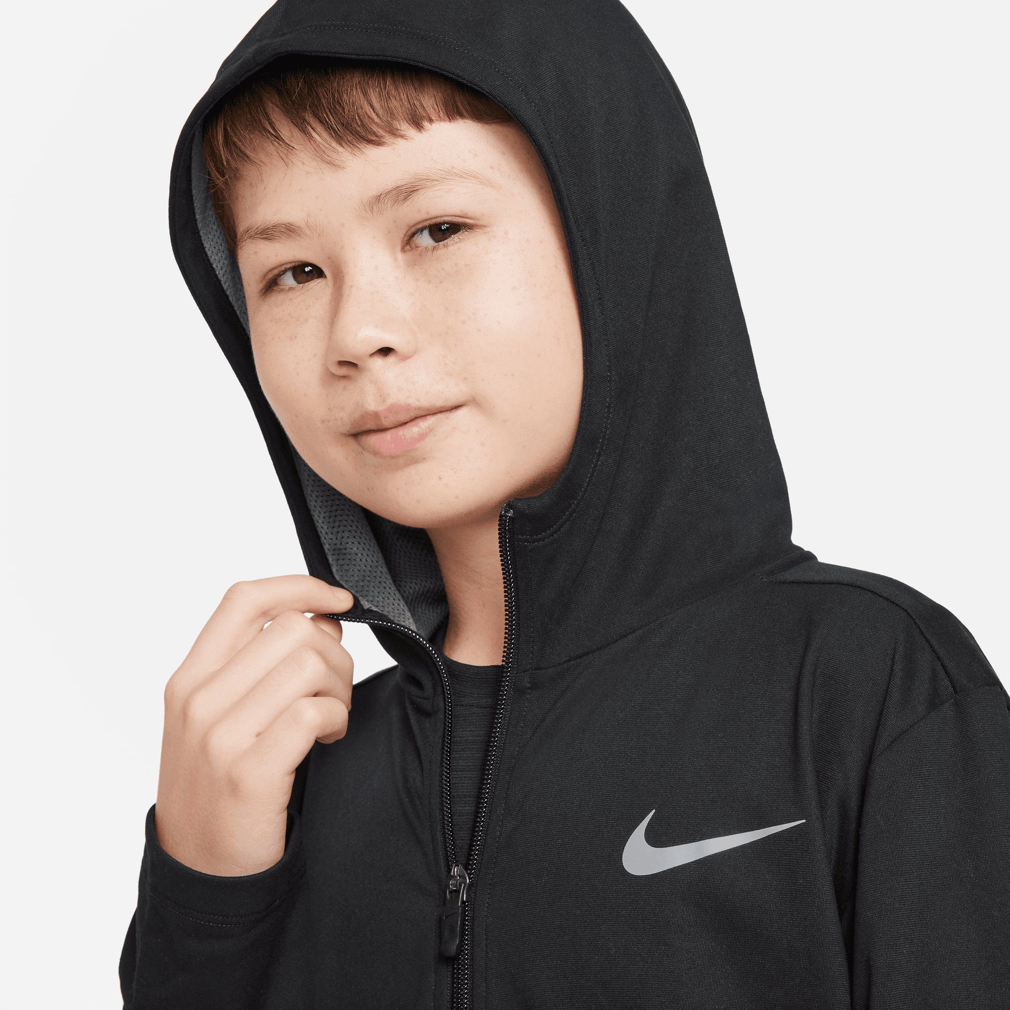 HOODIE Kapuzensweatjacke (BOYS) KIDS' BIG TRAINING FULL-ZIP Nike