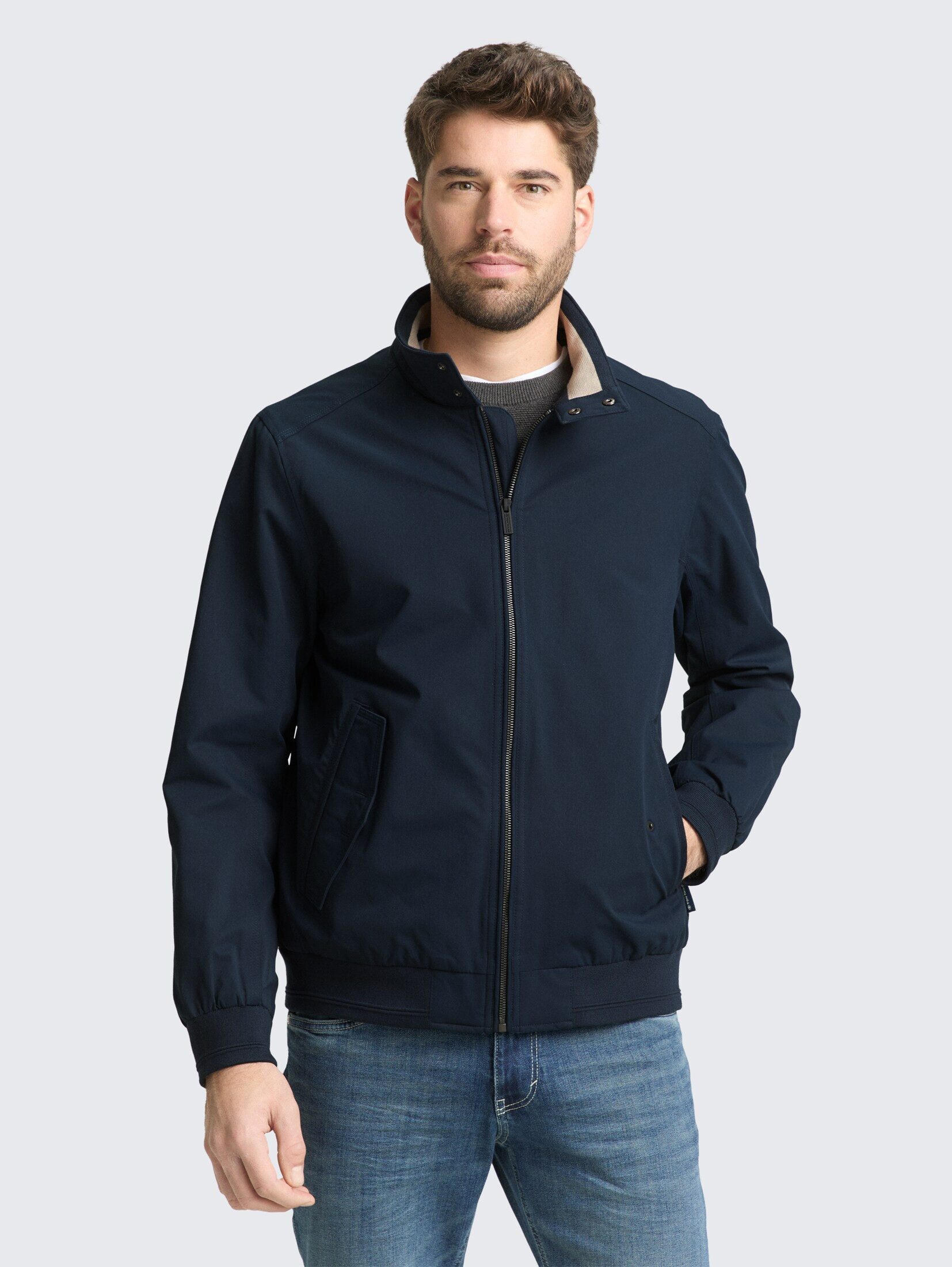 TOM TAILOR Outdoorjacke Jacken Harrington Jacke aus wasserabweisendem Material