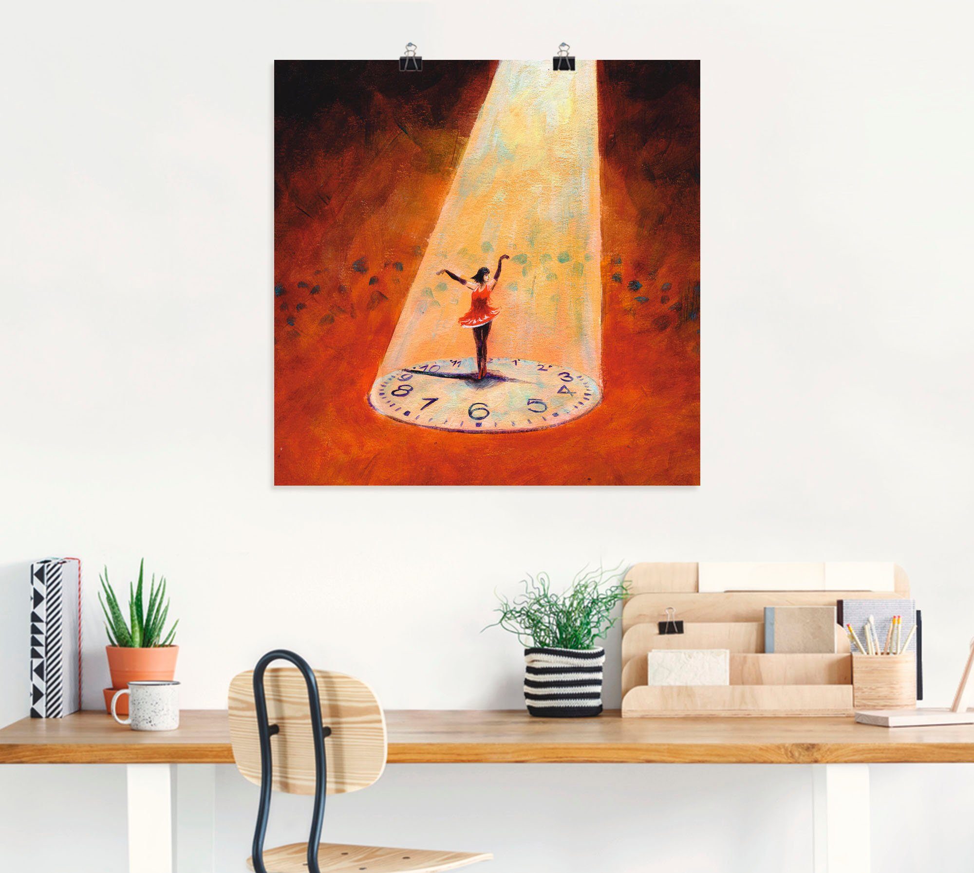 Artland Wandbild Im Jetzt sein, Frau (1 St), als Leinwandbild, Poster in verschied. Größen