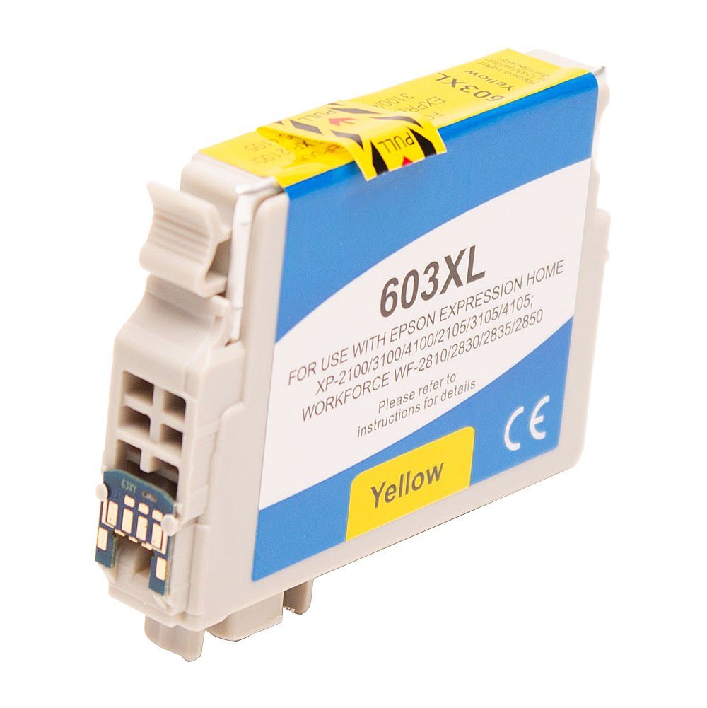 ABC Tintenpatrone (Kompatible Druckerpatrone für Epson 603XL Gelb Expression Home, XP-4100 XP-4105 Workforce WF-2810DWF WF-2830DWF WF-2835DWF WF-2850DWF)