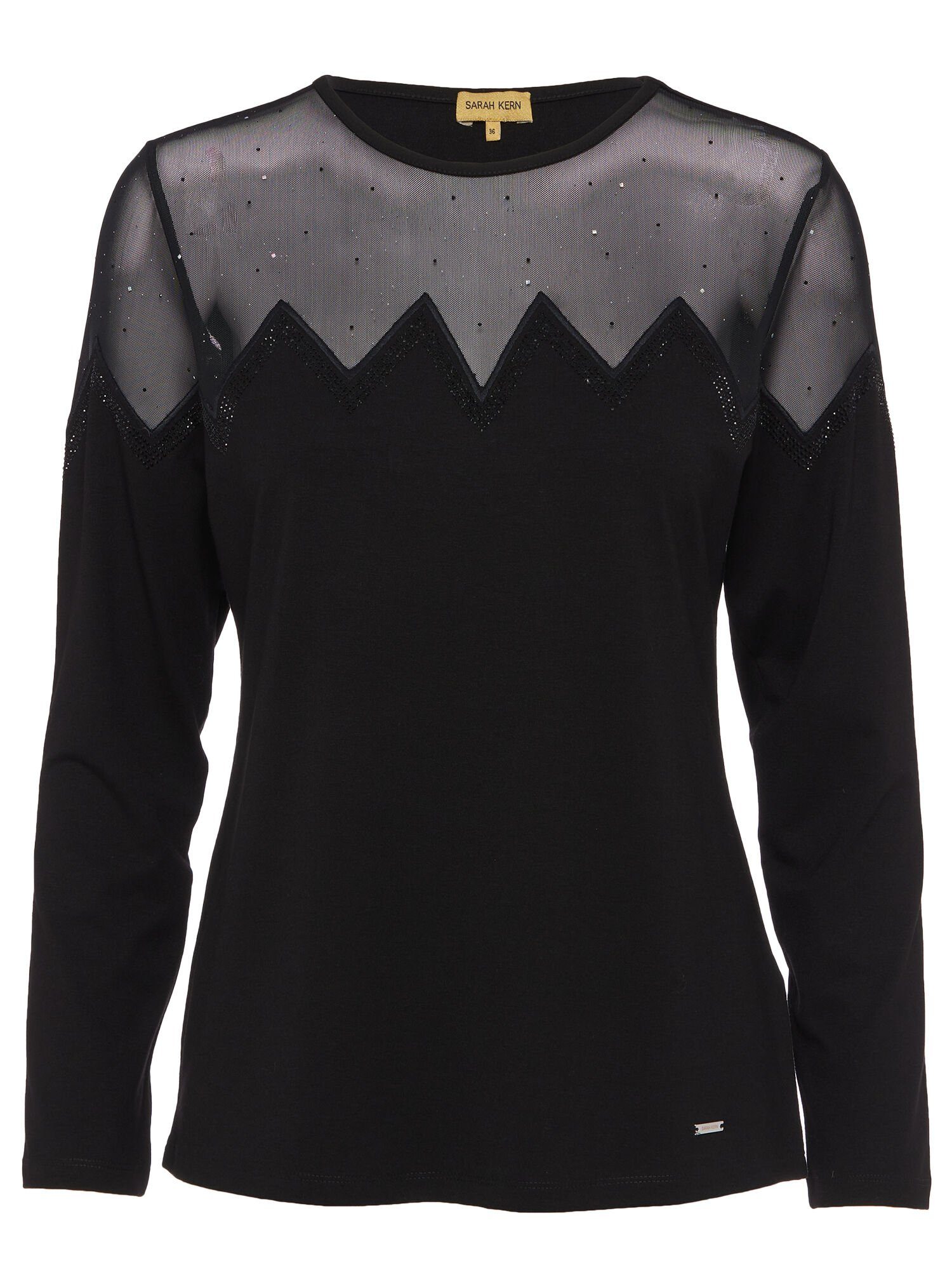 Sarah Kern Langarmshirt Longsleeve figurbetont mit günstig online kaufen
