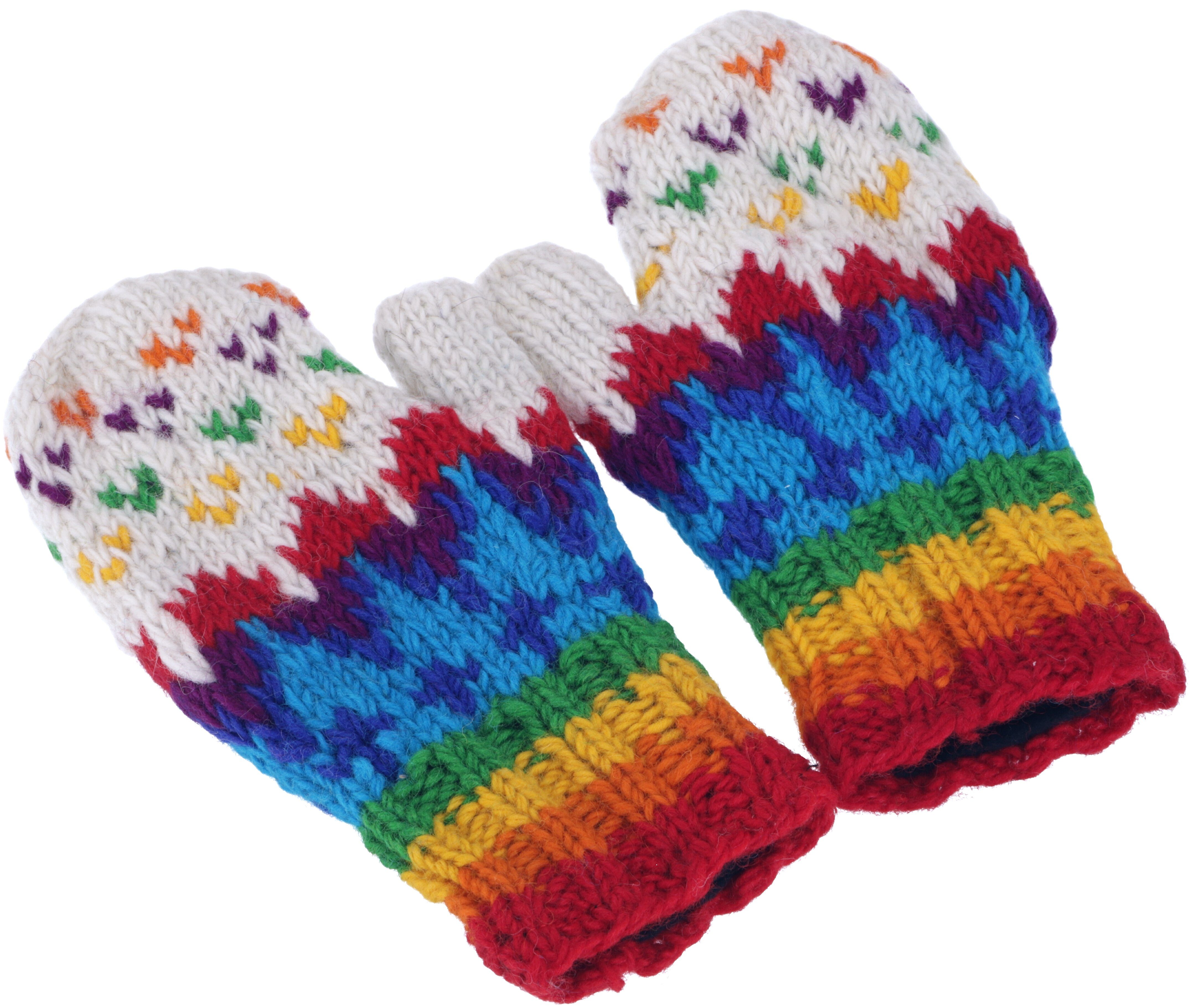 Guru-Shop Strickhandschuhe Handschuhe aus Wolle, Fauster, günstig online kaufen