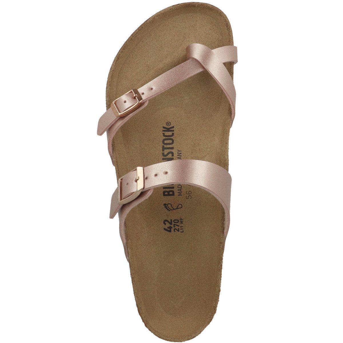 Birkenstock Mayari Birko-Flor Metallic normal Damen Sandale Sandaletten, Sommerschuhe, Badeschuhe, Riemchen, Schlappen