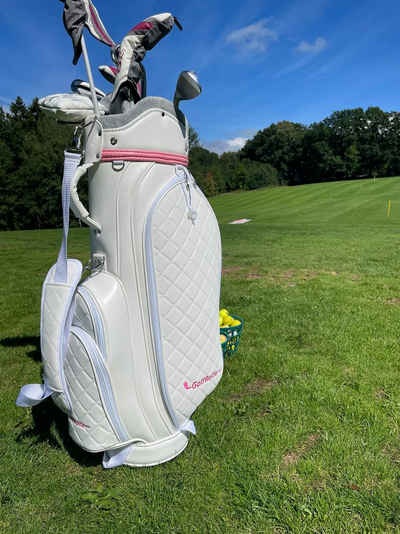 GolfRolfe Golfballtasche GolfRolfe 14279 Golfbag weiß - Design Golftasche Caddybag