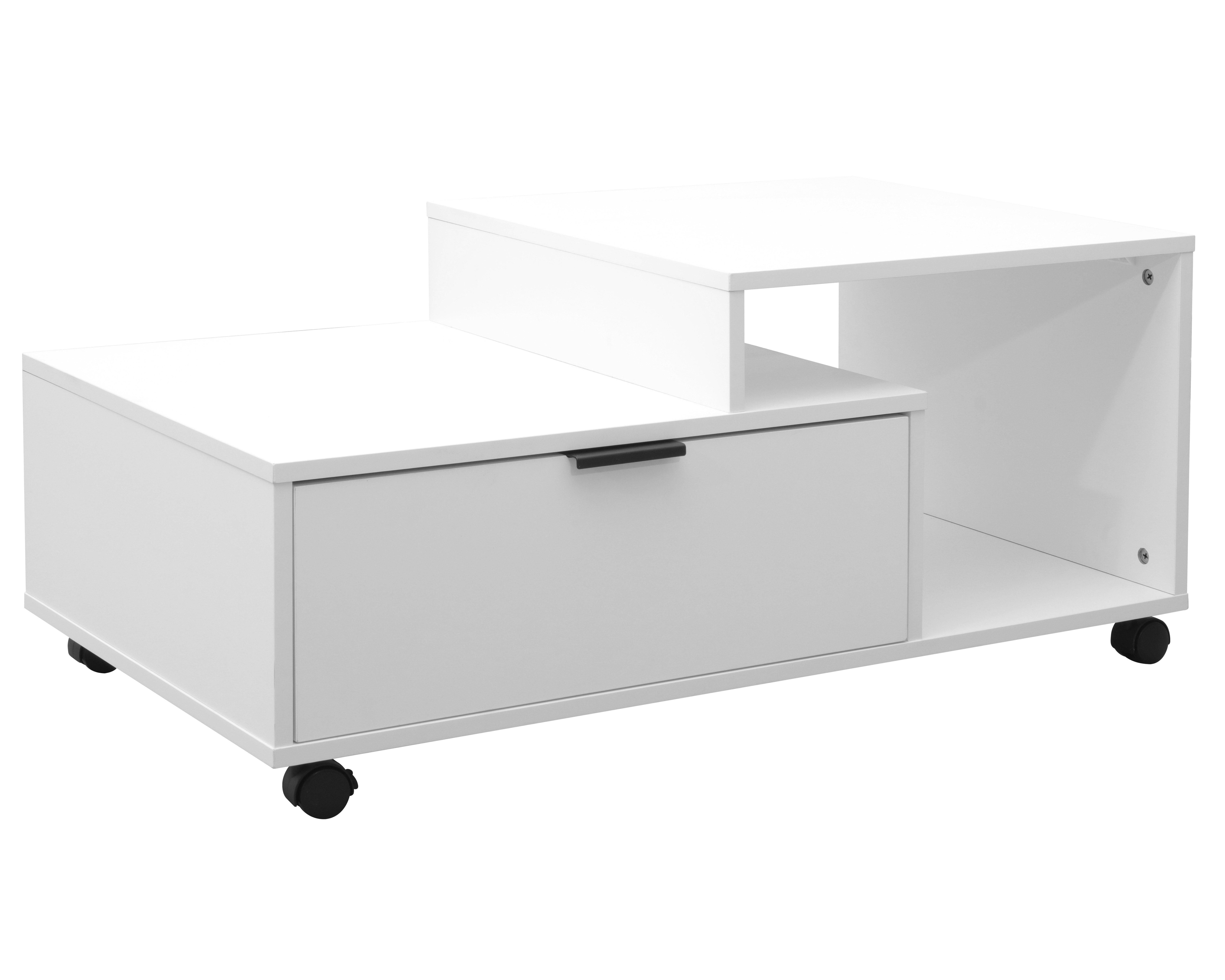 moebel-direkt-online Couchtisch In drei Dekorfarben, mit Rollen (mit Schublade), Breite 90 cm – Bild 3 von 3