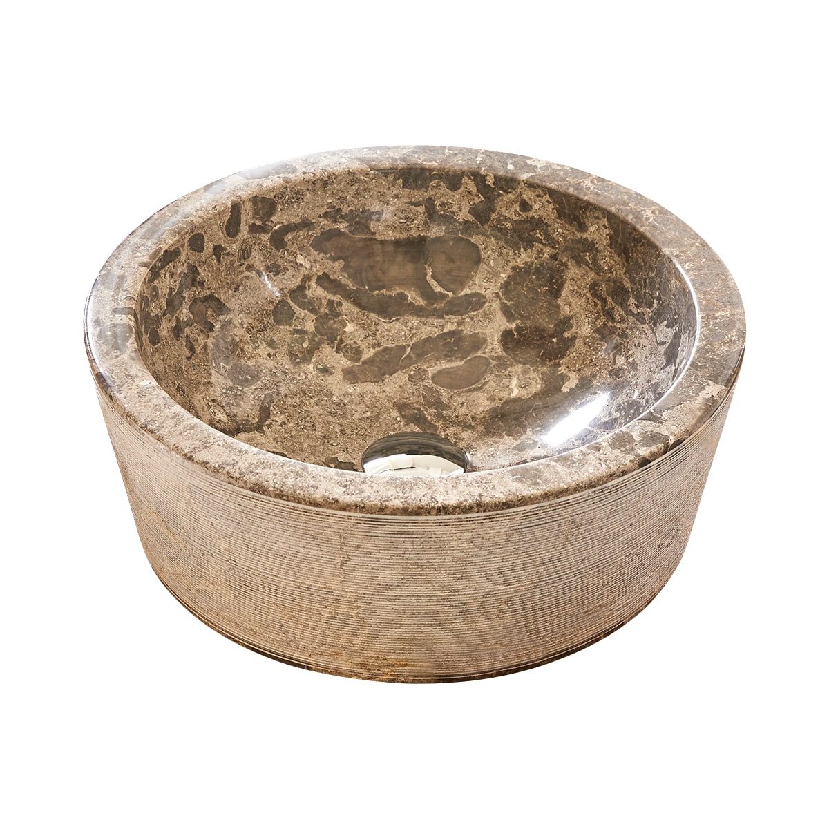 Tikamoon Раковины Раковины aus Marmor Exo Stri grey