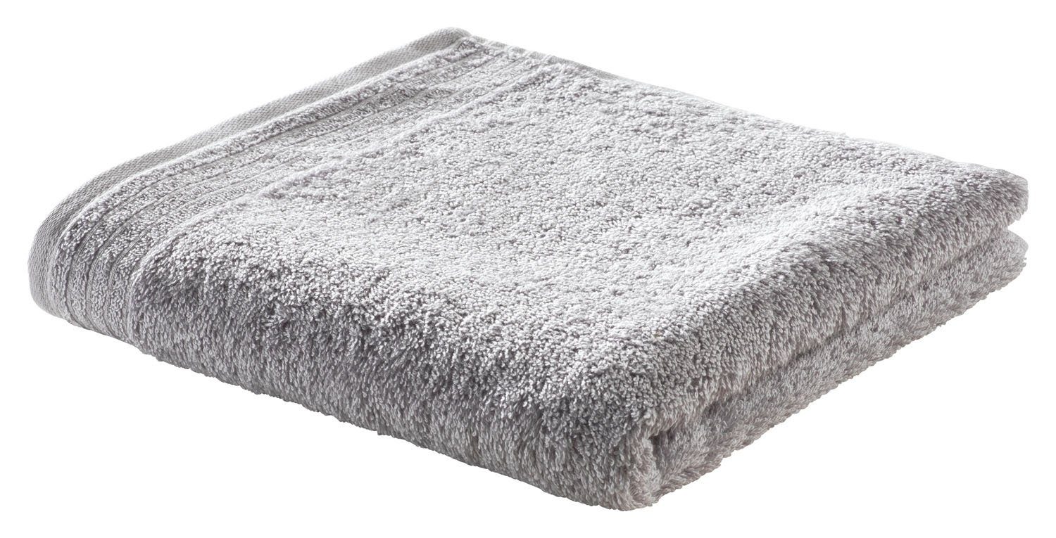 WINTER, 140 cm, L Duschtuch Schlaufe zum Handtücher Grau, 67 B Aufhängen Baumwolle, mit cm, Vossen