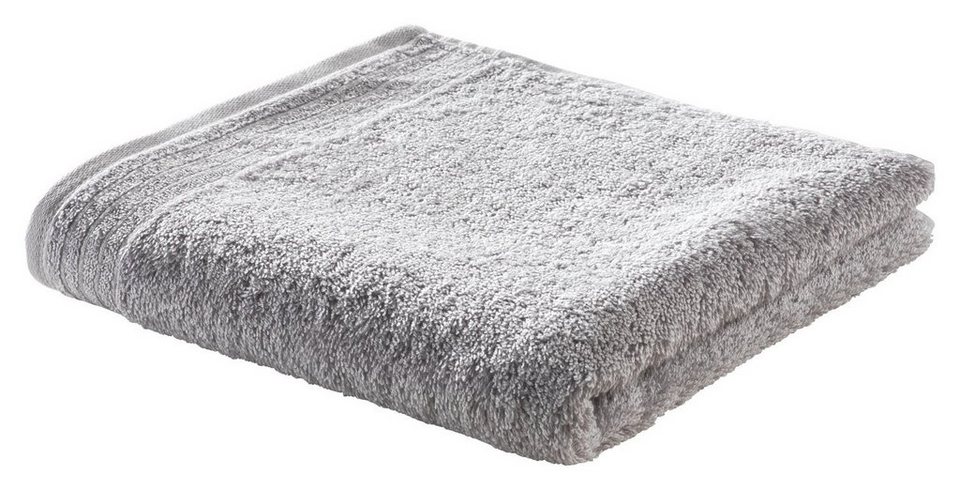 Vossen Handtücher Duschtuch WINTER, Grau, B 67 cm, L 140 cm, Baumwolle, mit  Schlaufe zum Aufhängen