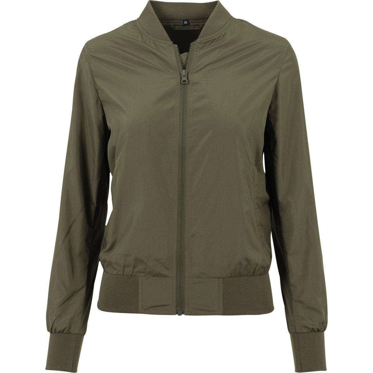 Build mit Damen Stehkragen olive Bomber Brand grün Jacke Your Bomberjacke leichte