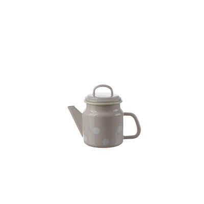 Neuetischkultur Teekanne »Teekanne mit Deckel Retro«, 1 l, (Stück, Stück), Kaffeekanne Emaillekanne