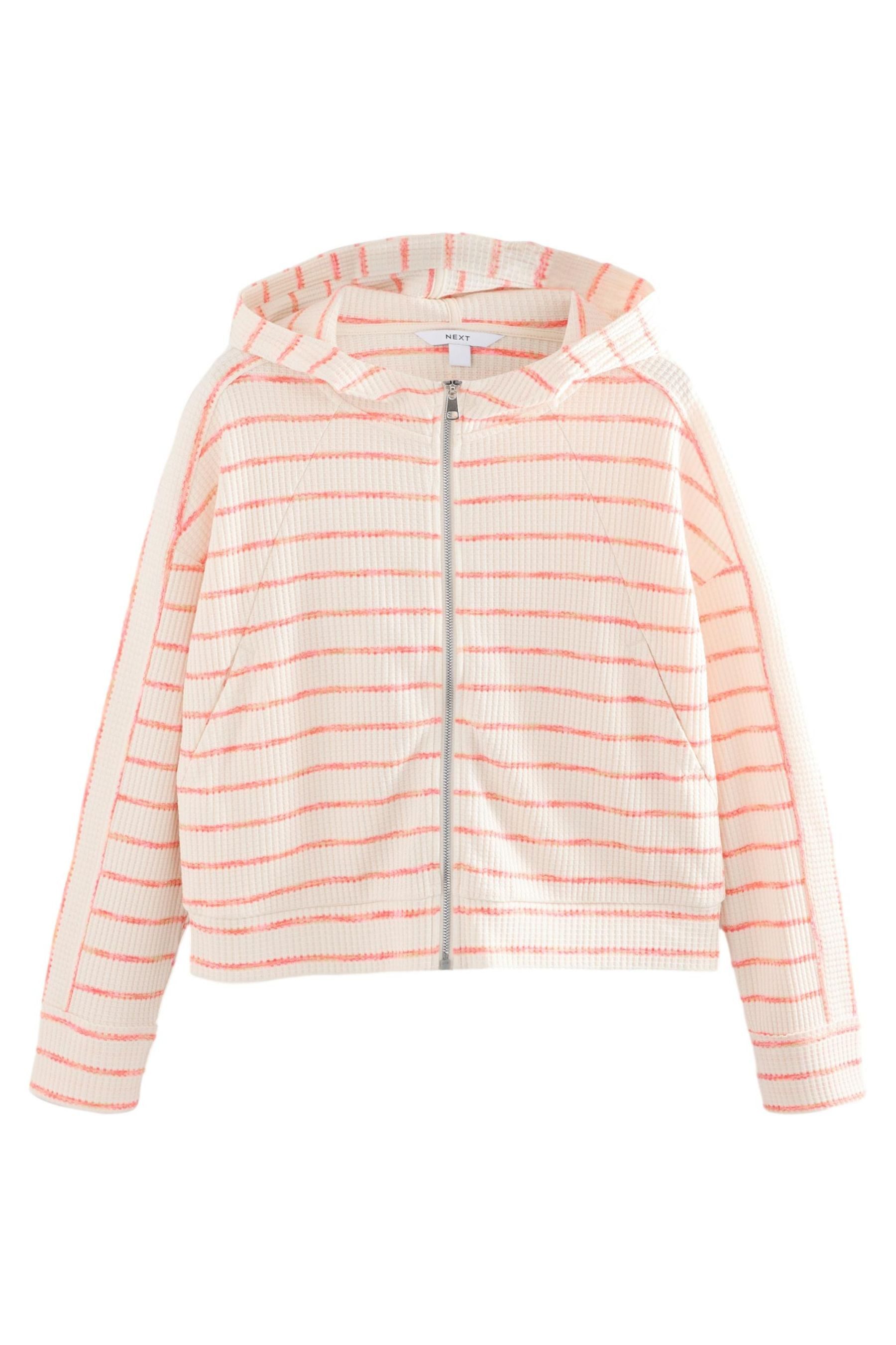 Next Kapuzenpullover Pullover mit Waffelstruktur und Reißverschluss (1-tlg) günstig online kaufen