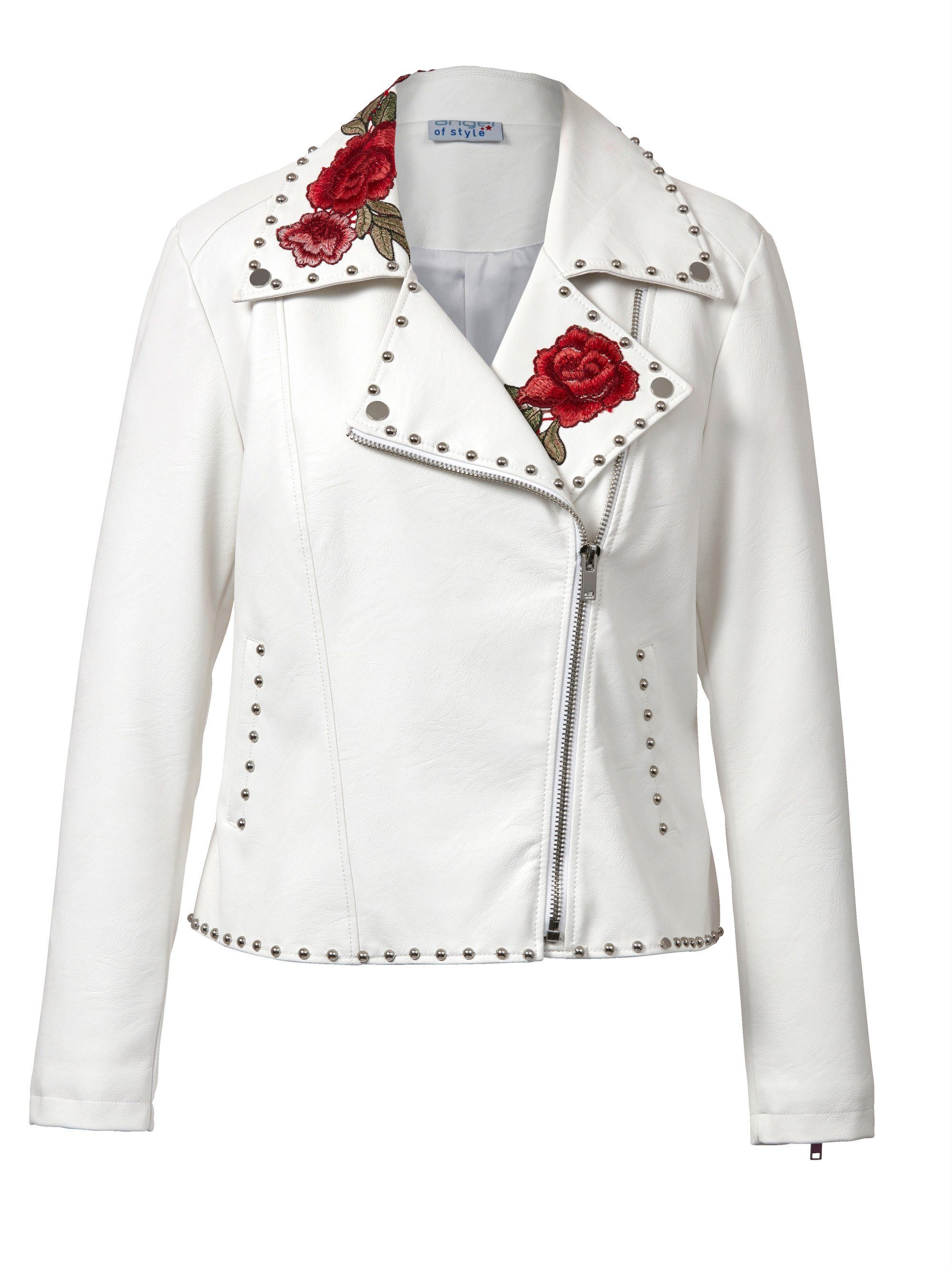 Angel By KaufenOtto Style Lederimitat Of Stickerei Happy Mit Size Jacke Online OiwZPukXT
