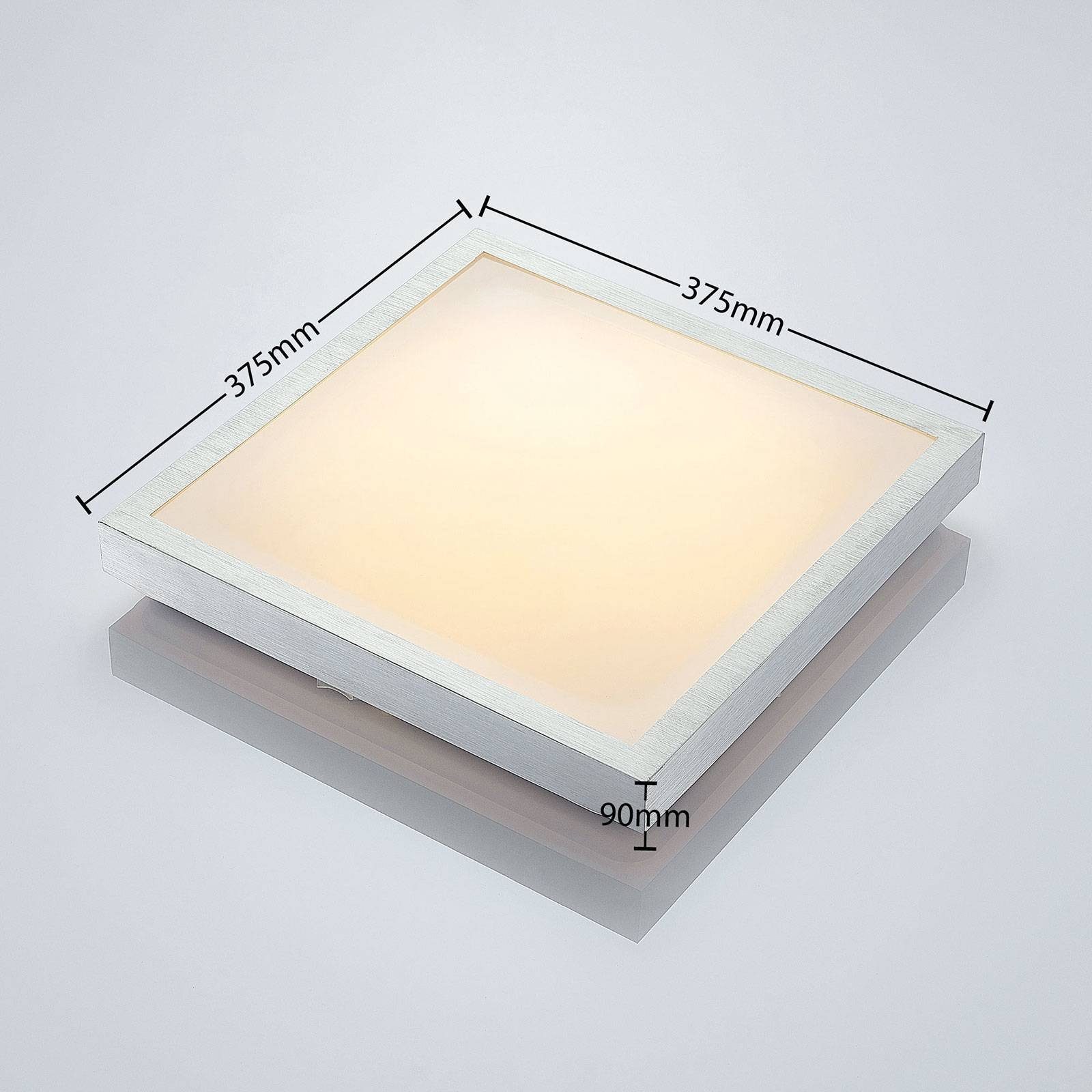 Lindby LED Deckenleuchte 1 inkl. Aluminium, flammig, Acryl, weiß, warmweiß, fest verbaut, LED-Leuchtmittel Modern, alu, Leuchtmittel Margit