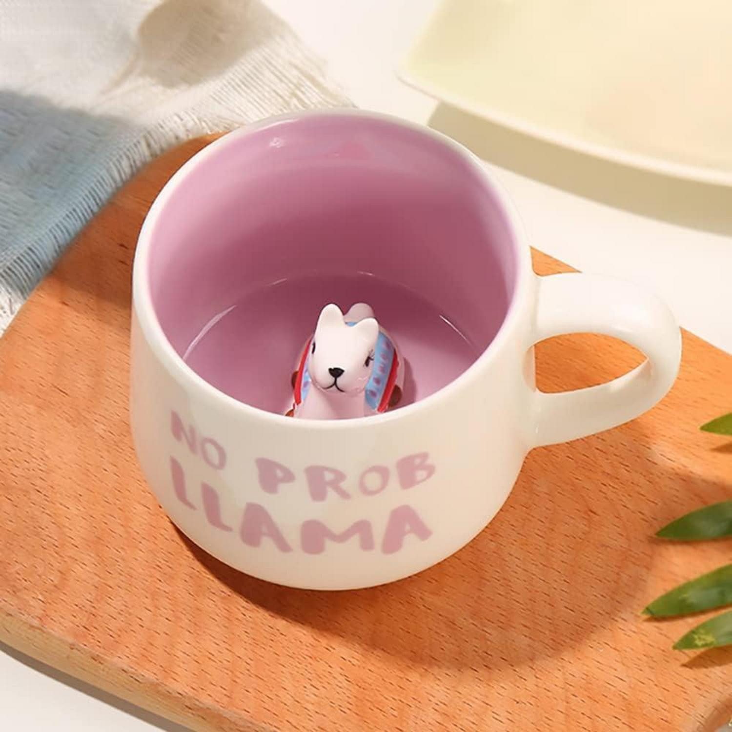 LuxusKollektion Tasse Tasse 3D Keramik Geschenk Weihnachten Frauen Freundin Alpaka